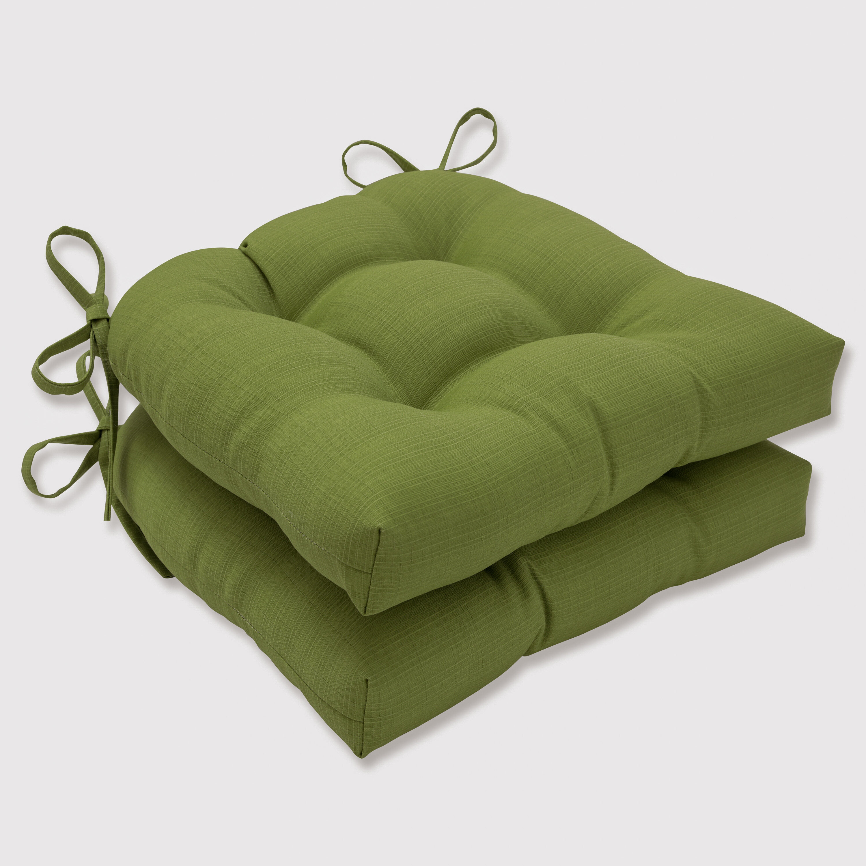 Pillow Perfect Forsyth Kiwi 15.5 in x 14.5 in 2 Piece Green Patio Chair Cushion in the Patio Furniture Cushions department at Lowes