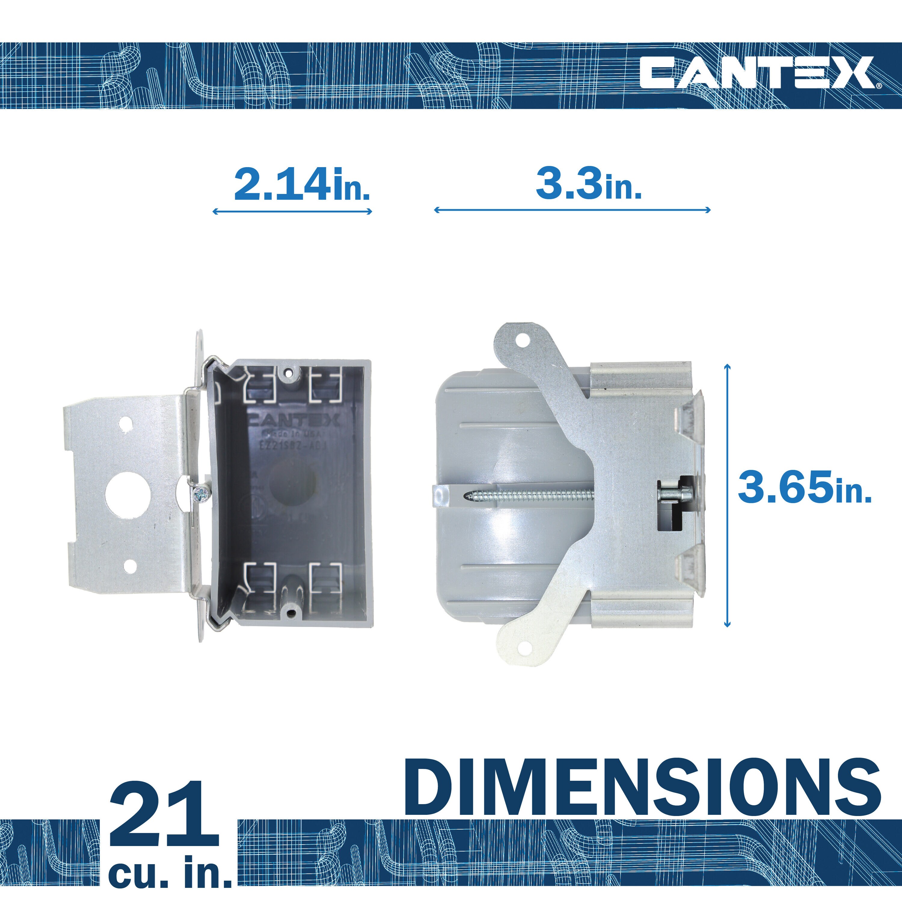 CANTEX LEZ21SBZ-ADJ Electrical-Box - View #5