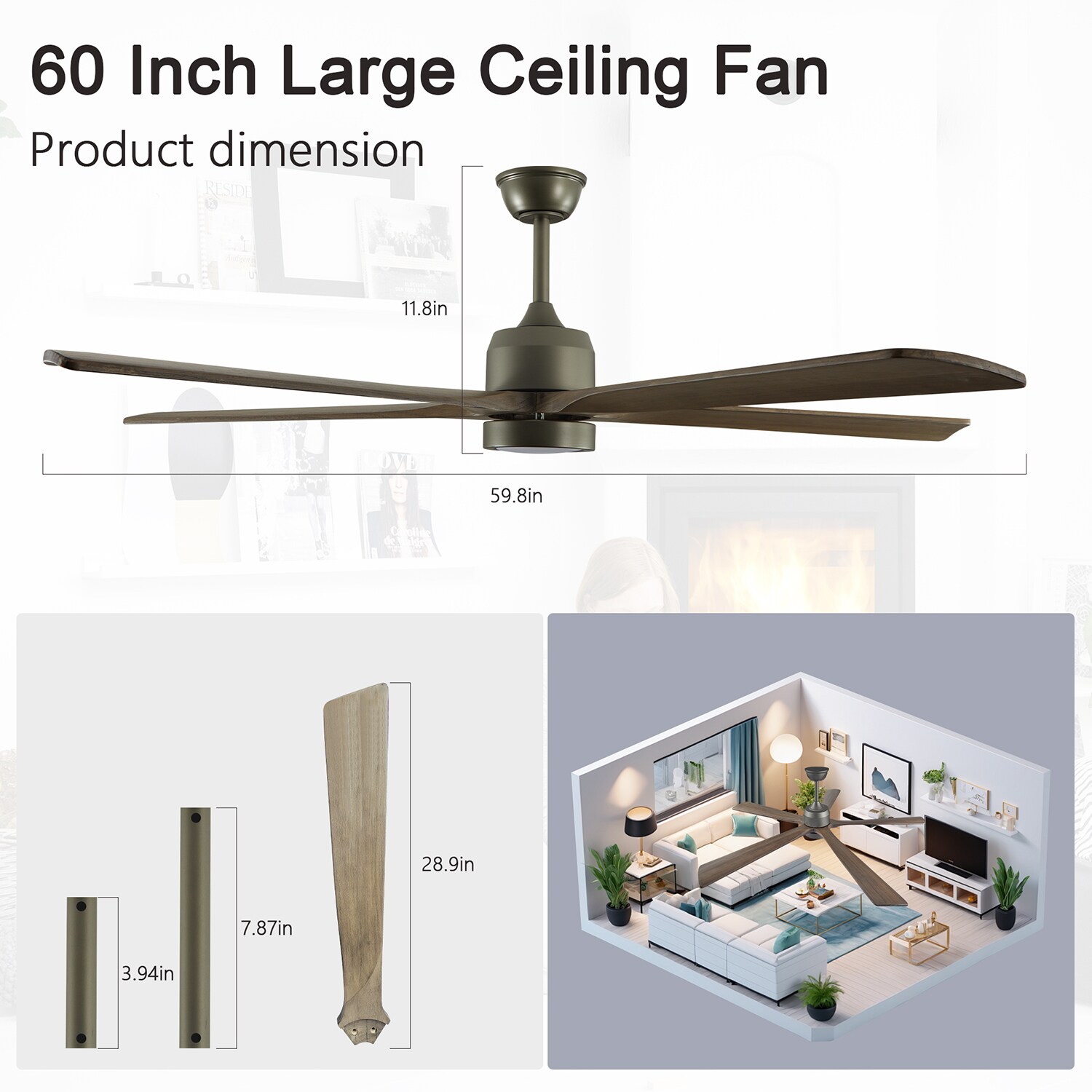 SINOFURN SYA820113BN Ceiling-Fans - View #5
