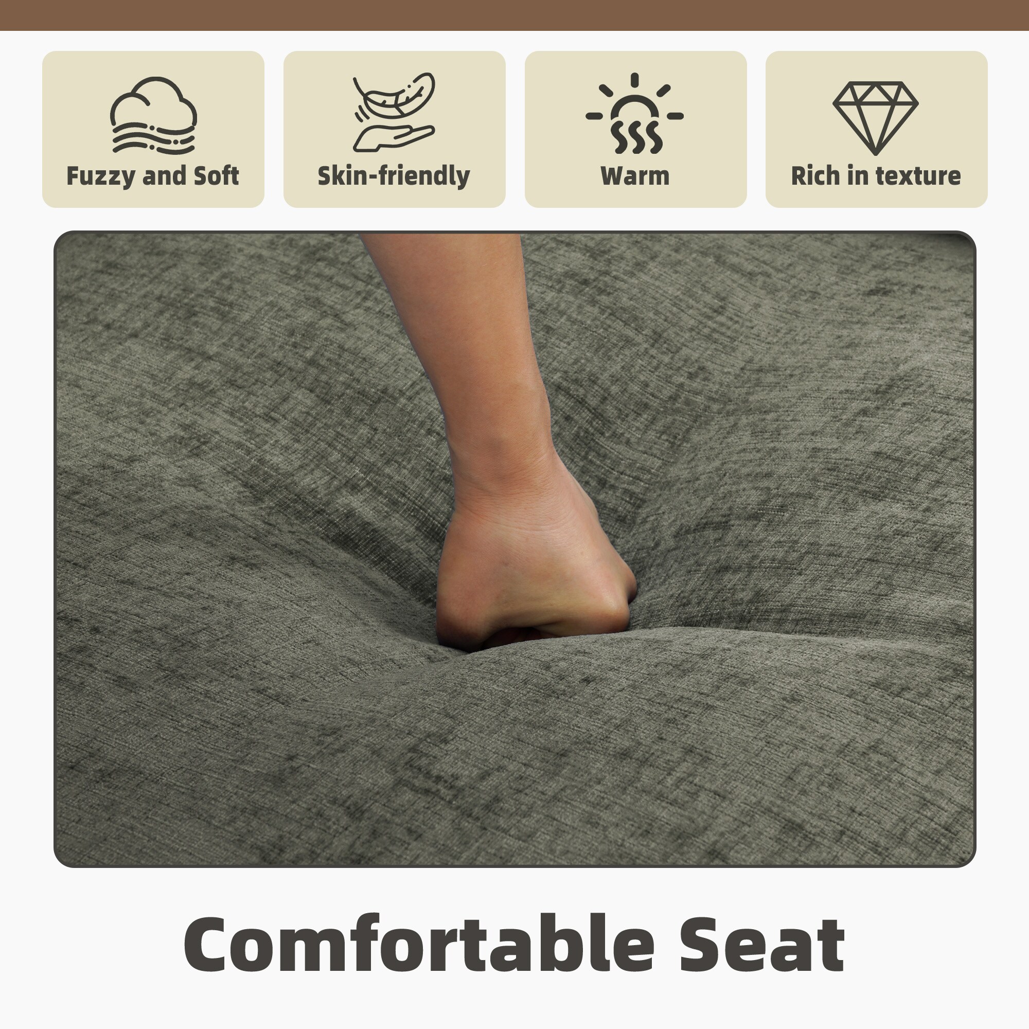 Dreamsidea CS11-GRA-AC-LR Sofas-Loveseats - View #6