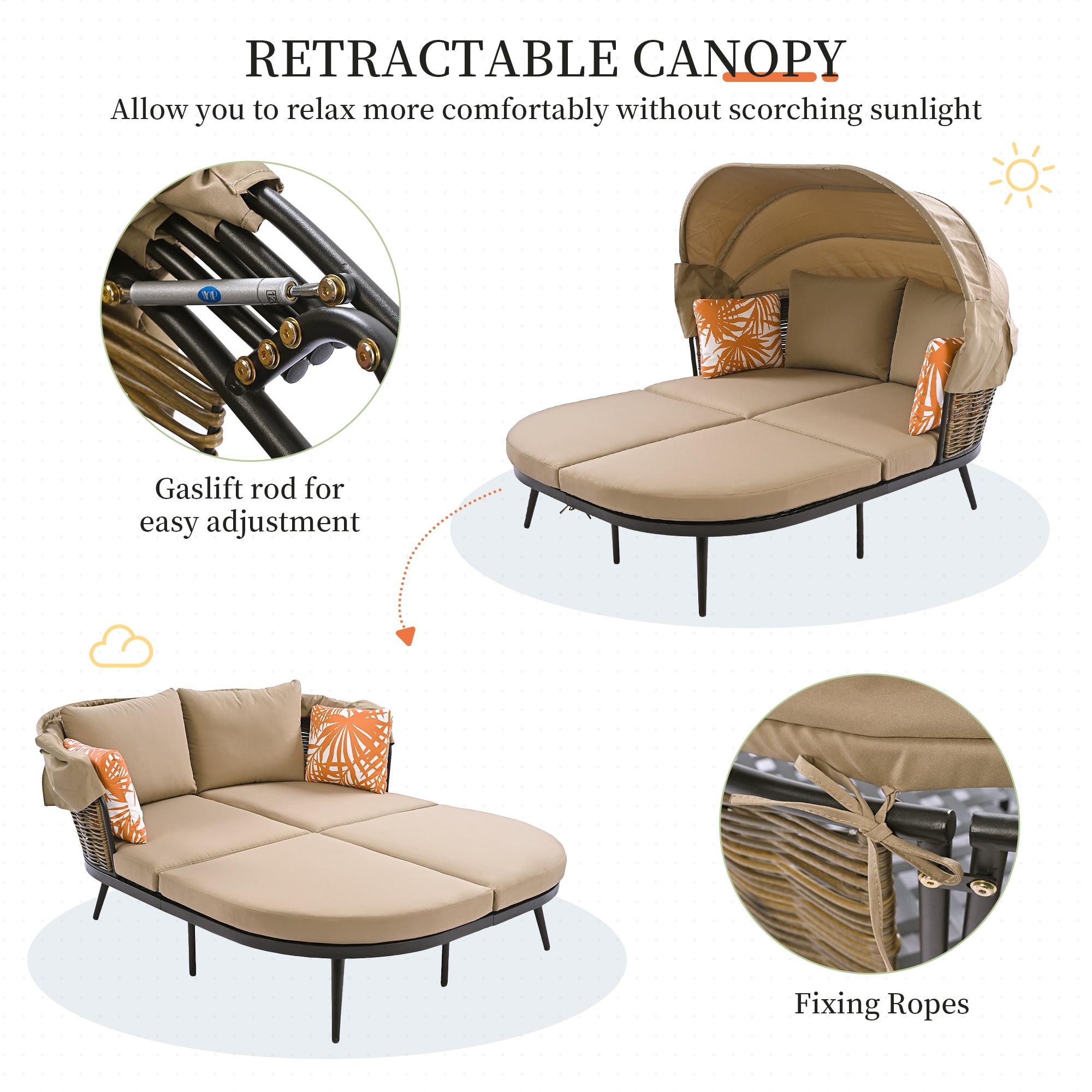 ModernLuxe L-SP100027AAD Patio-Sofas-Daybeds - View #4