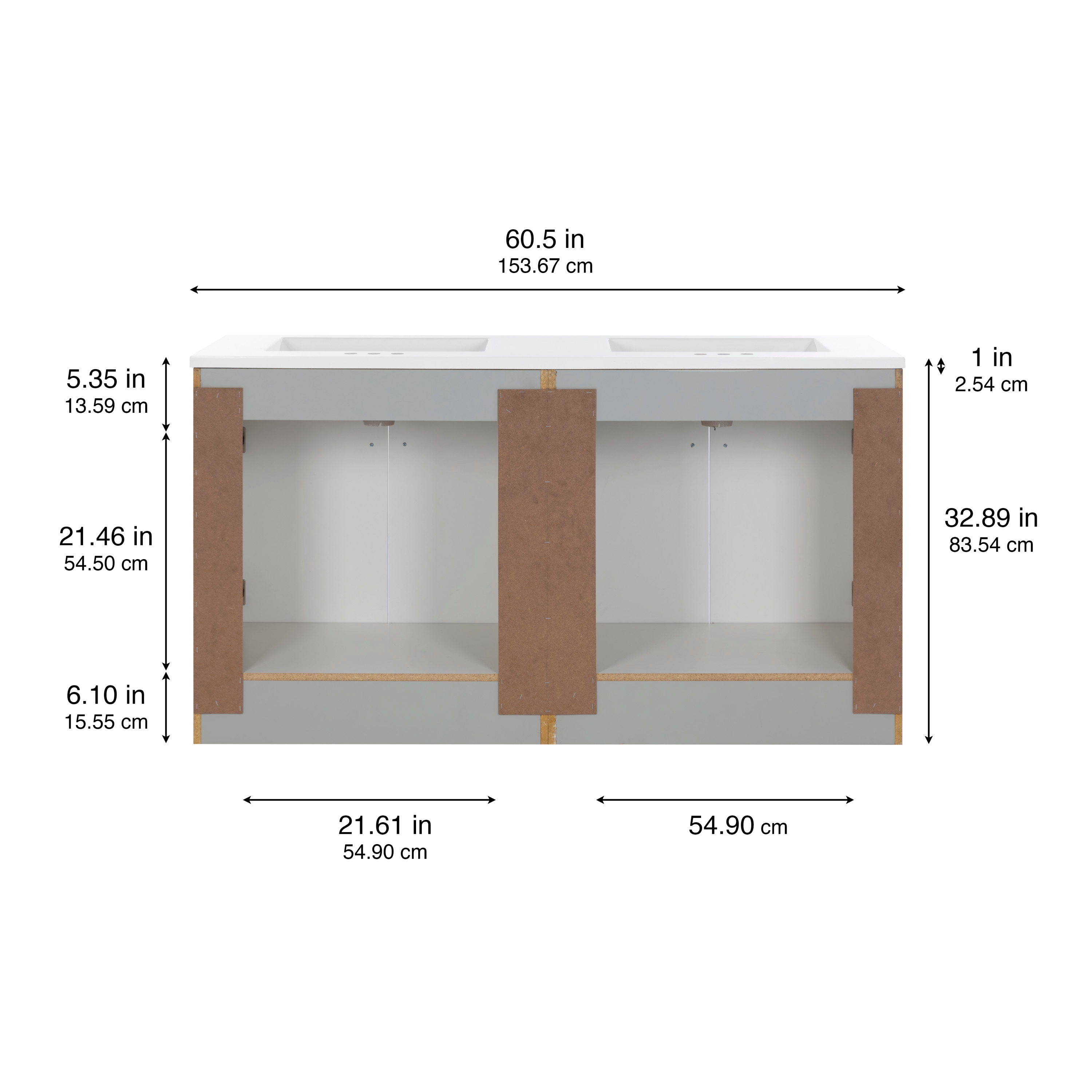 Project Source LWW022760P2-CY Bath-Vanity-Combo - View #5