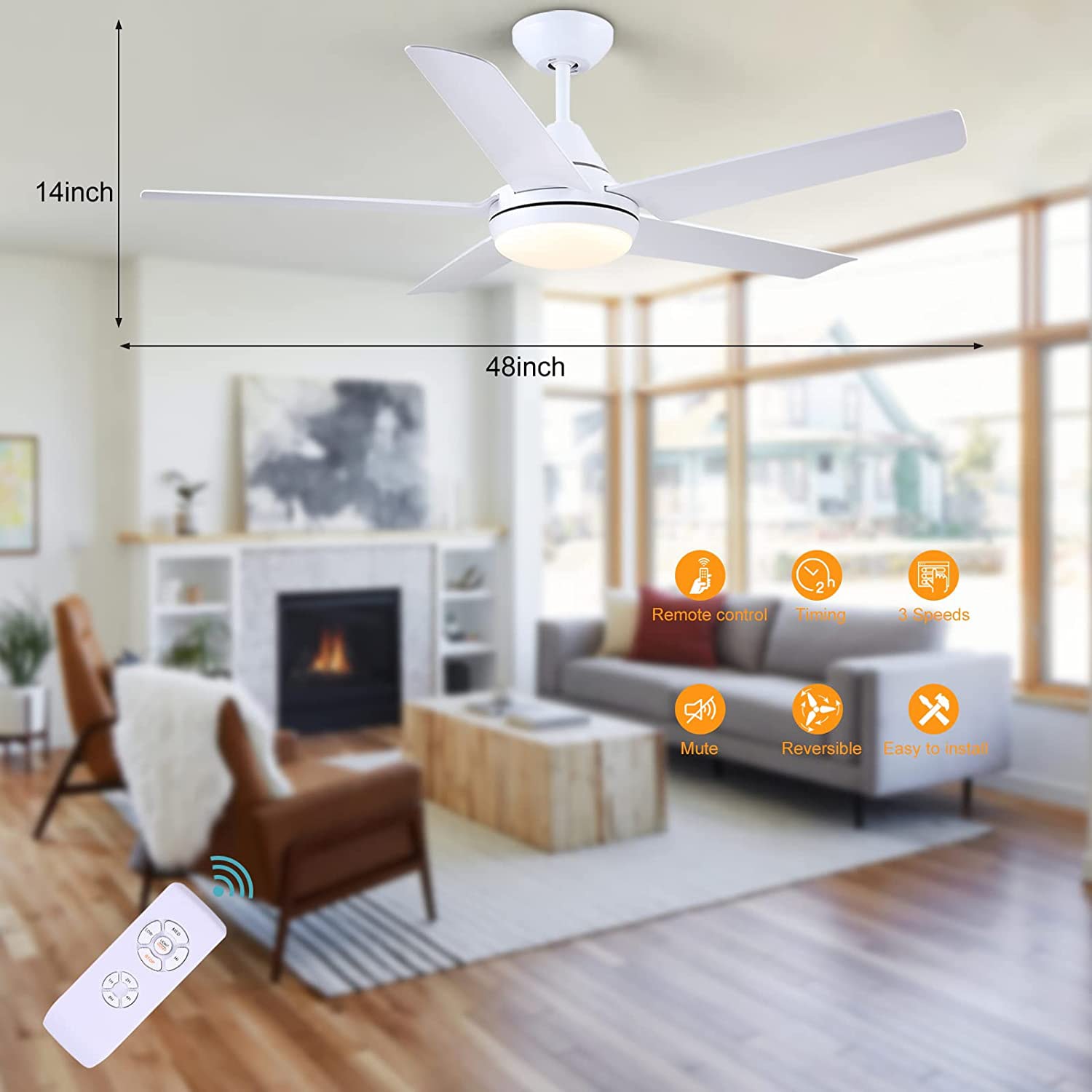 Yardreeze YHDO-48WH Ceiling-Fans - View #15