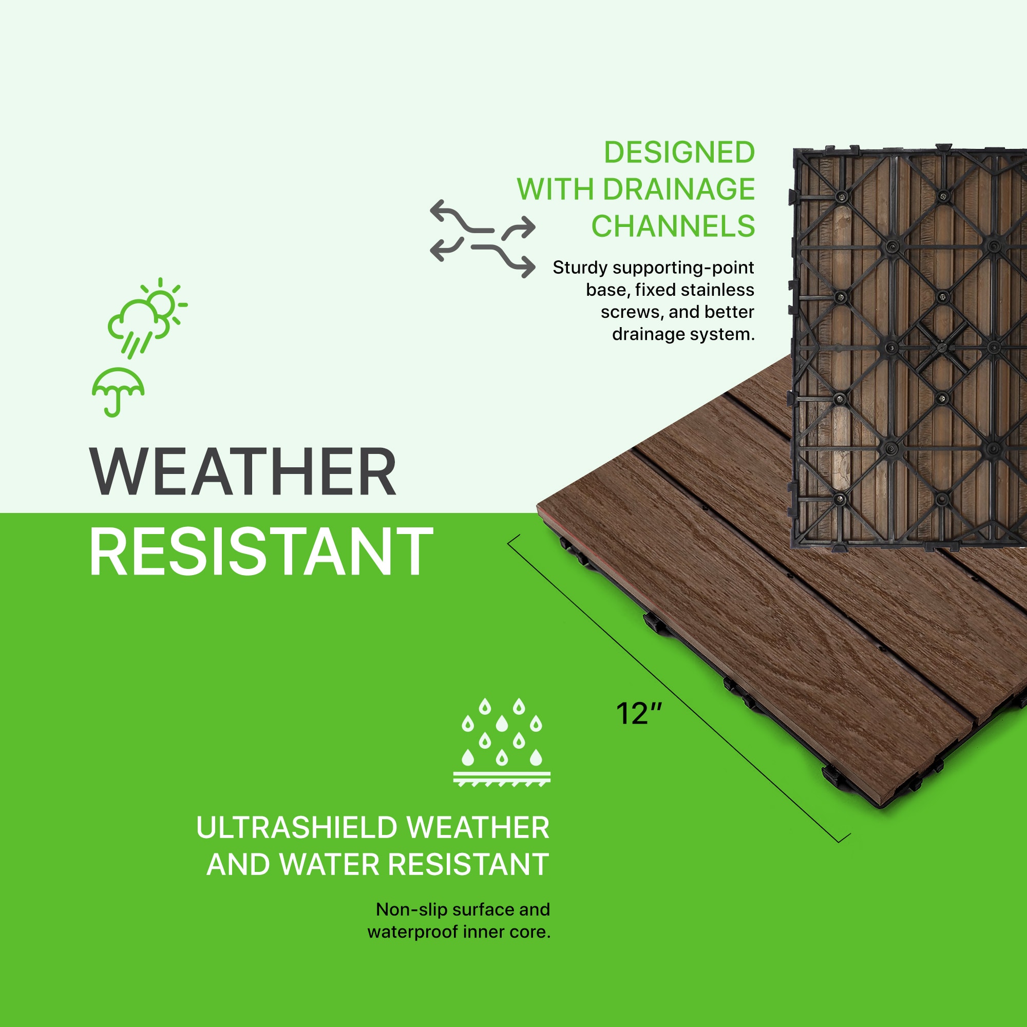 NewTechWood US-QD-ZX-IP Deck-Tiles - View #6