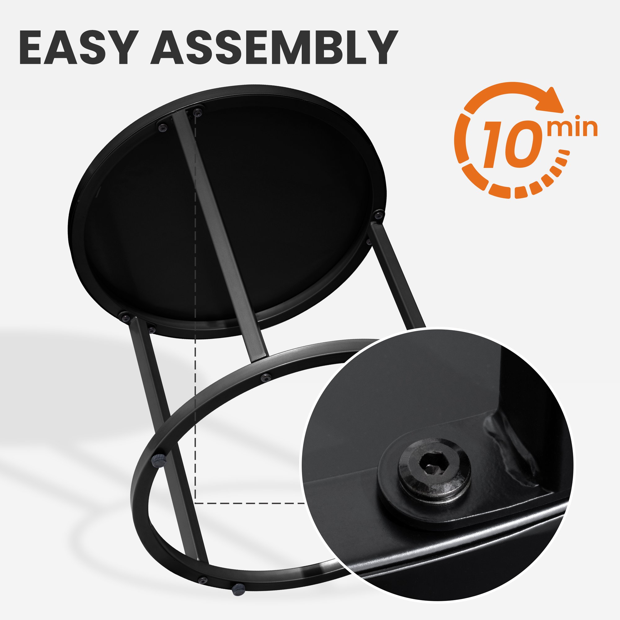 Crestlive Products CL-TB014BLK Patio-Tables - View #9