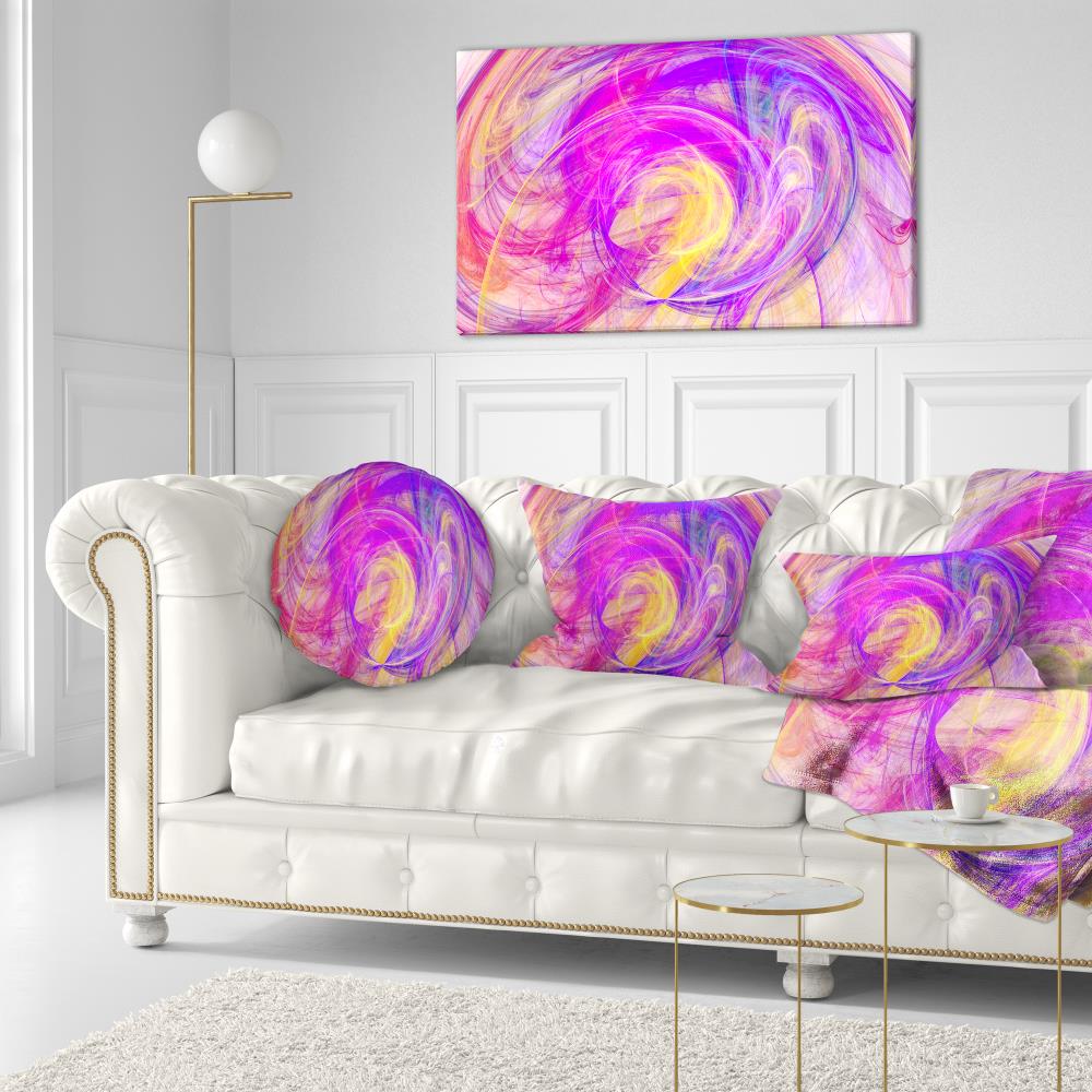 Designart CU15794-12-20 12-in x 20-in Purple Indoor Decorative Pillow