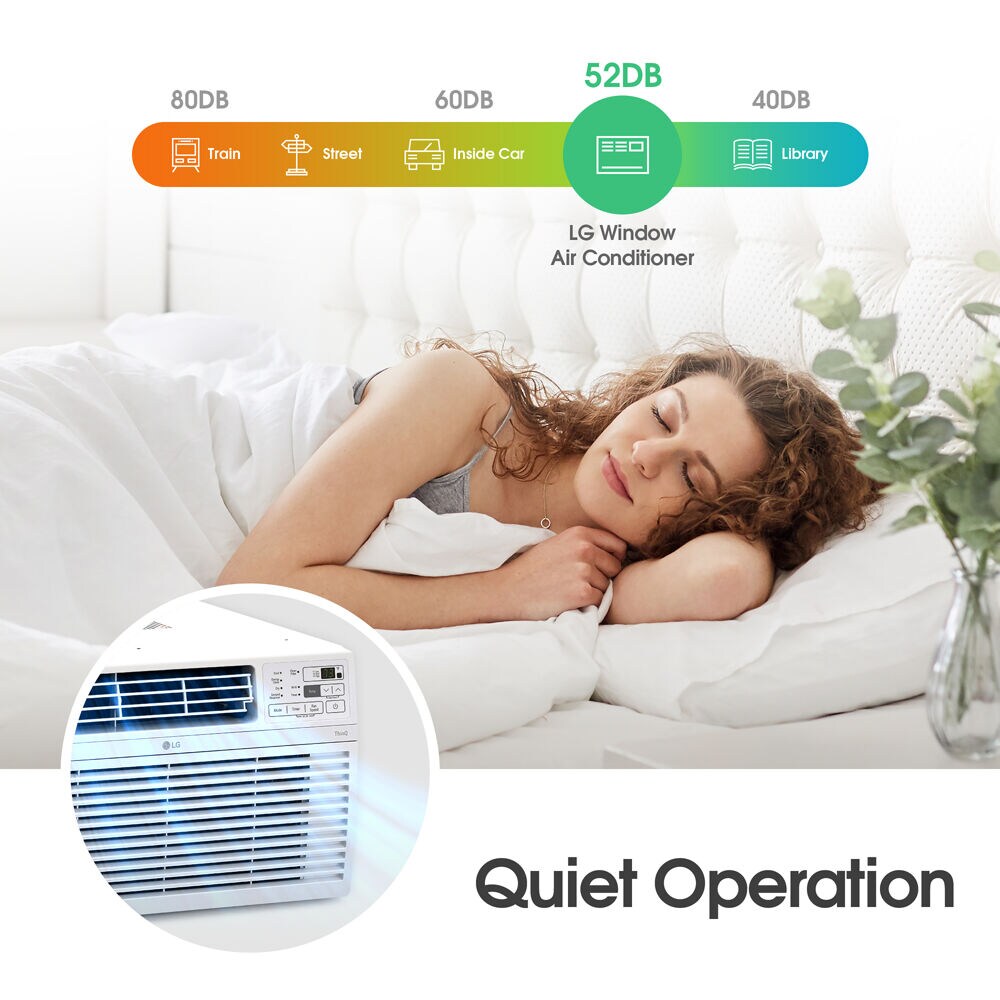 LG 350-sq ft Window Air Conditioner (115-Volt, 8000-BTU)