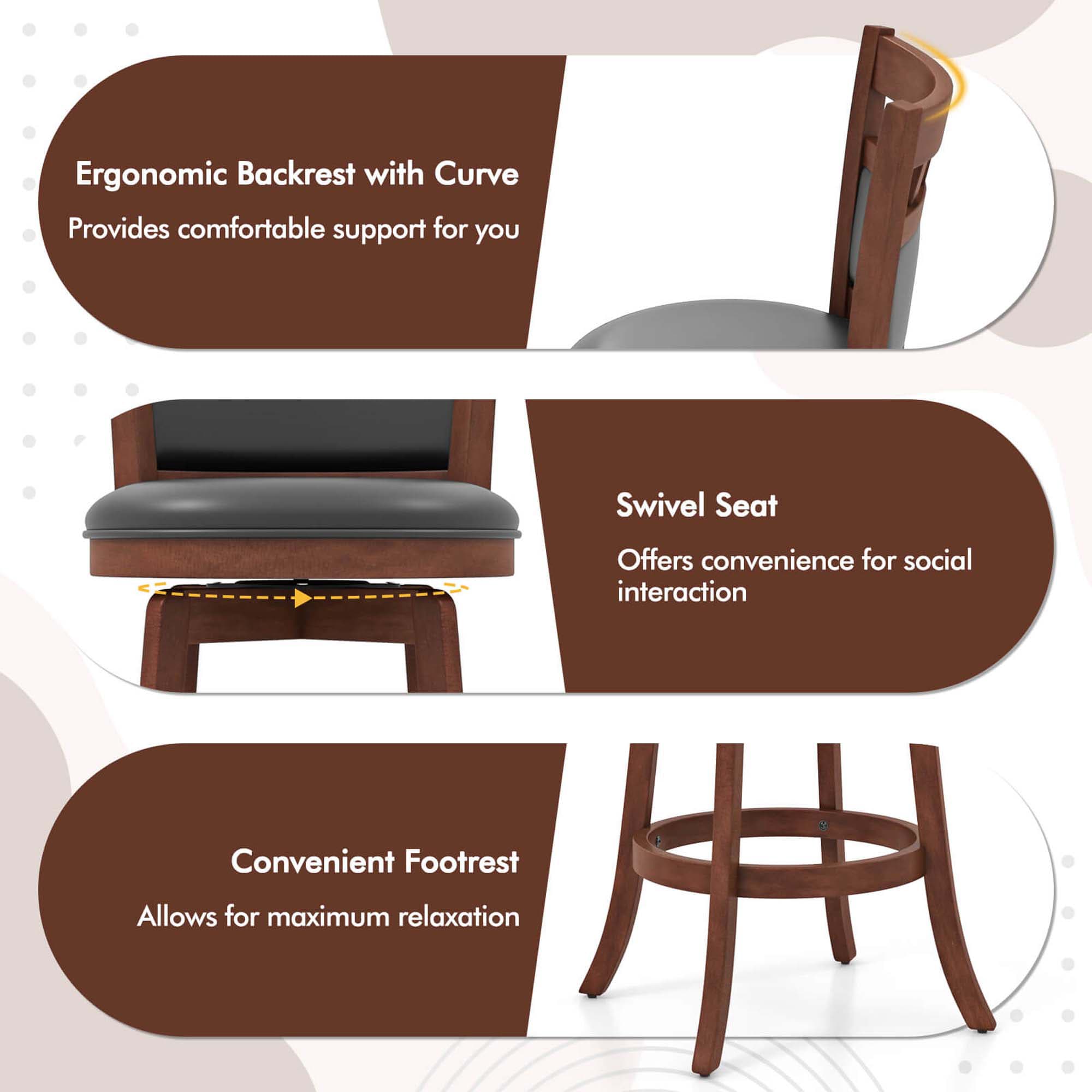 Costway HCST04452 Patio-Dining-Sets - View #3