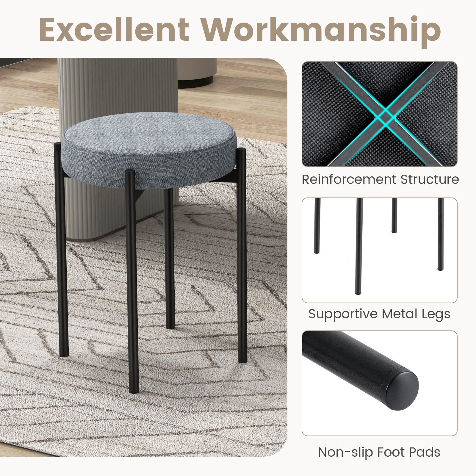  ID11340GR4 stools - View #2