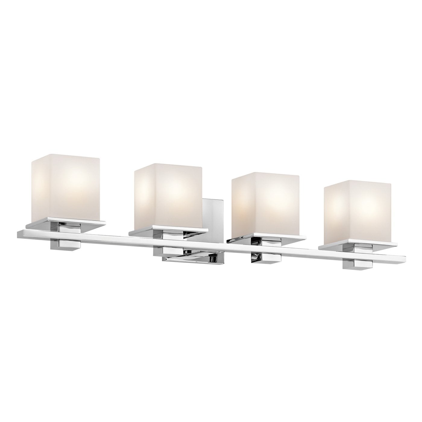 Kichler Tully 32-in 4-Light Chrome Modern/Contemporary Vanity Light in ...