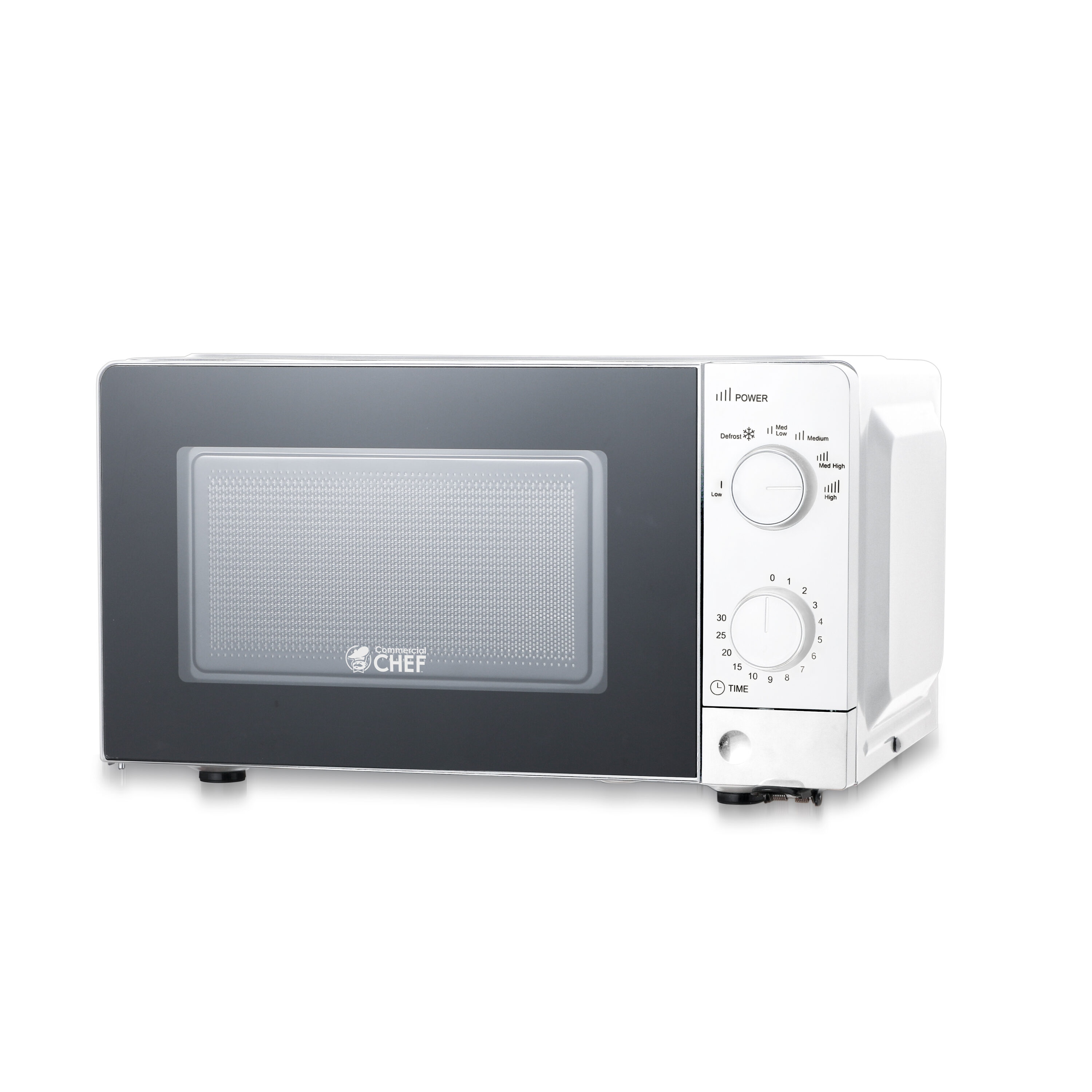 Commercial Chef 0.6-cu ft Small (Less than 1.5-cu ft) 600 -Watt Countertop Microwave ( White )