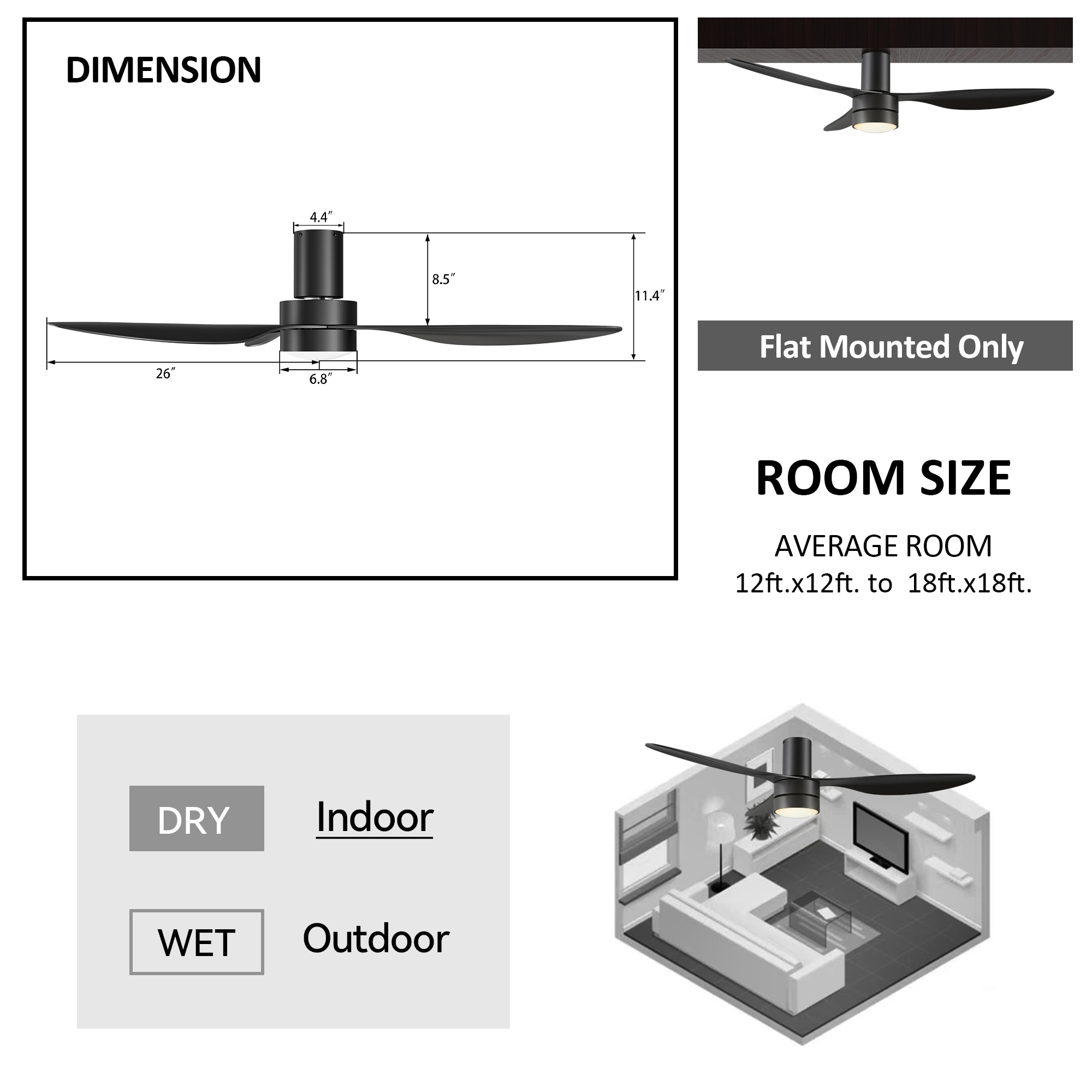CARRO USA LS523N4-L11-B2-1-FM Ceiling-Fans - View #9