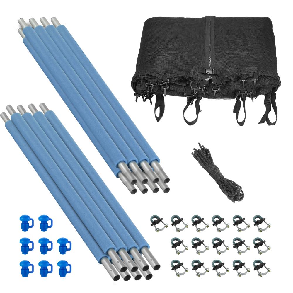 UpperBounce UBES128 Enclosure Set Black Trampoline Safety Enclosure