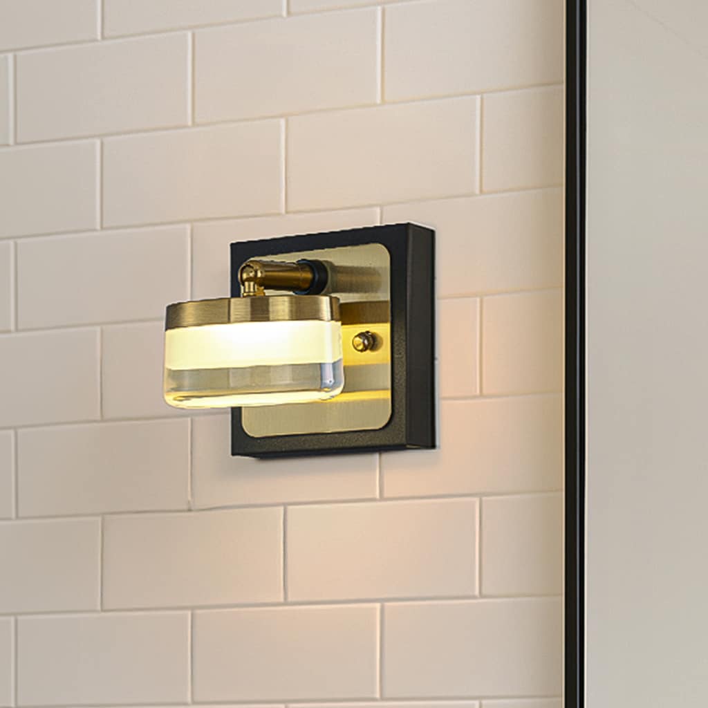 AloaDecor Lighting L7456W1205A 5 1 -Light Matte Black Integrated LED Glam Vanity light