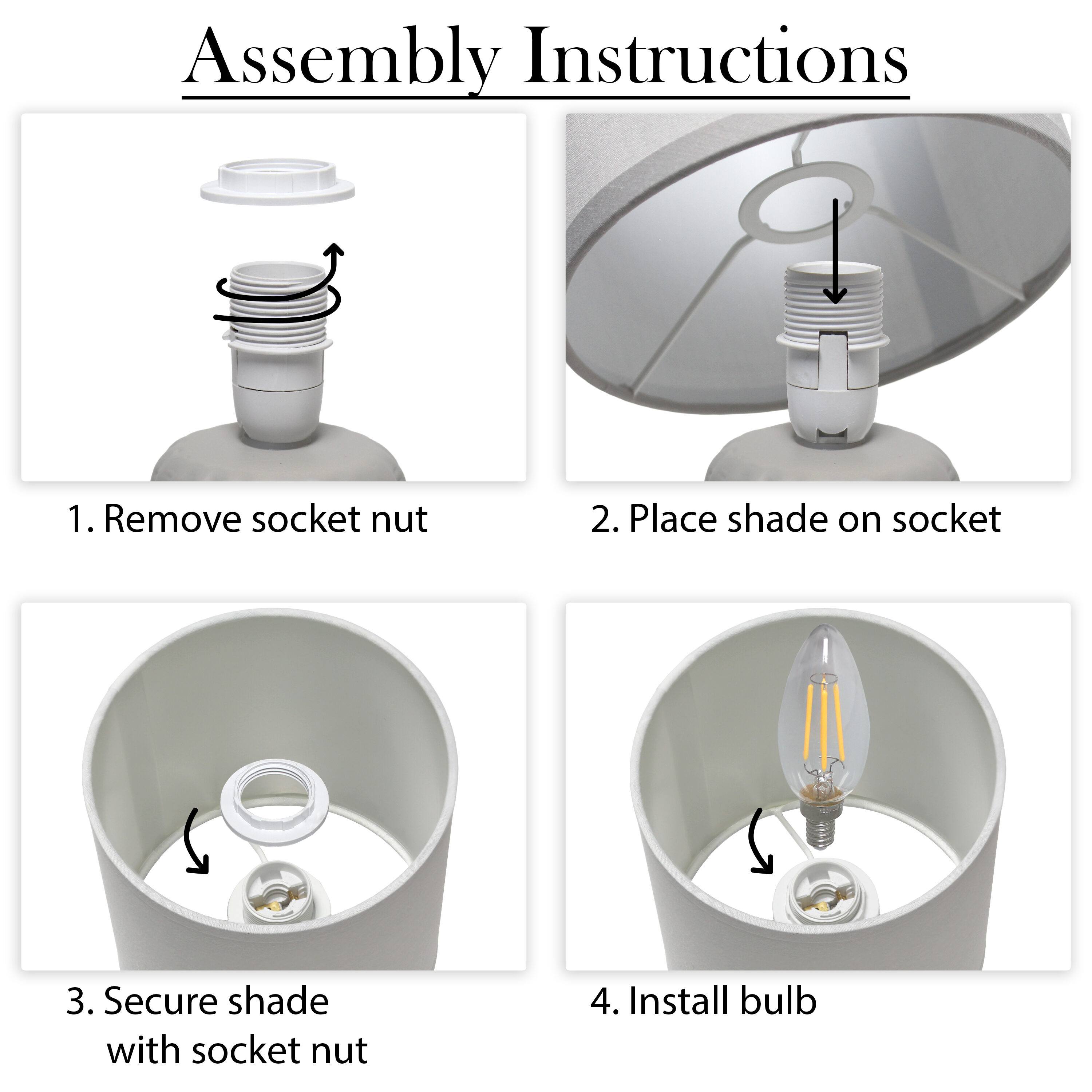 Simple Designs LT1138-SGE Table-Lamps - View #4