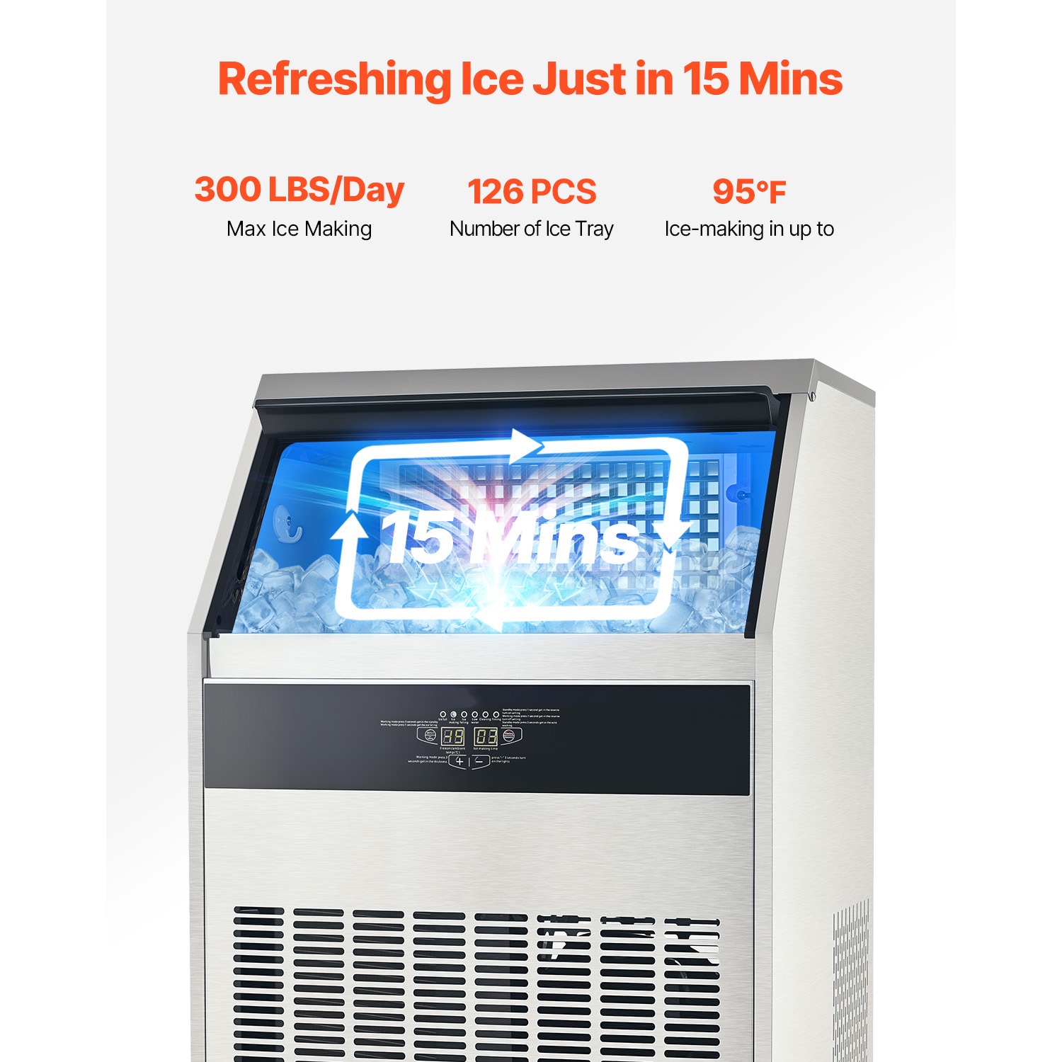 VEVOR TSJGJ2200W418LAWMV1 Commercial-Ice-Makers - View #3