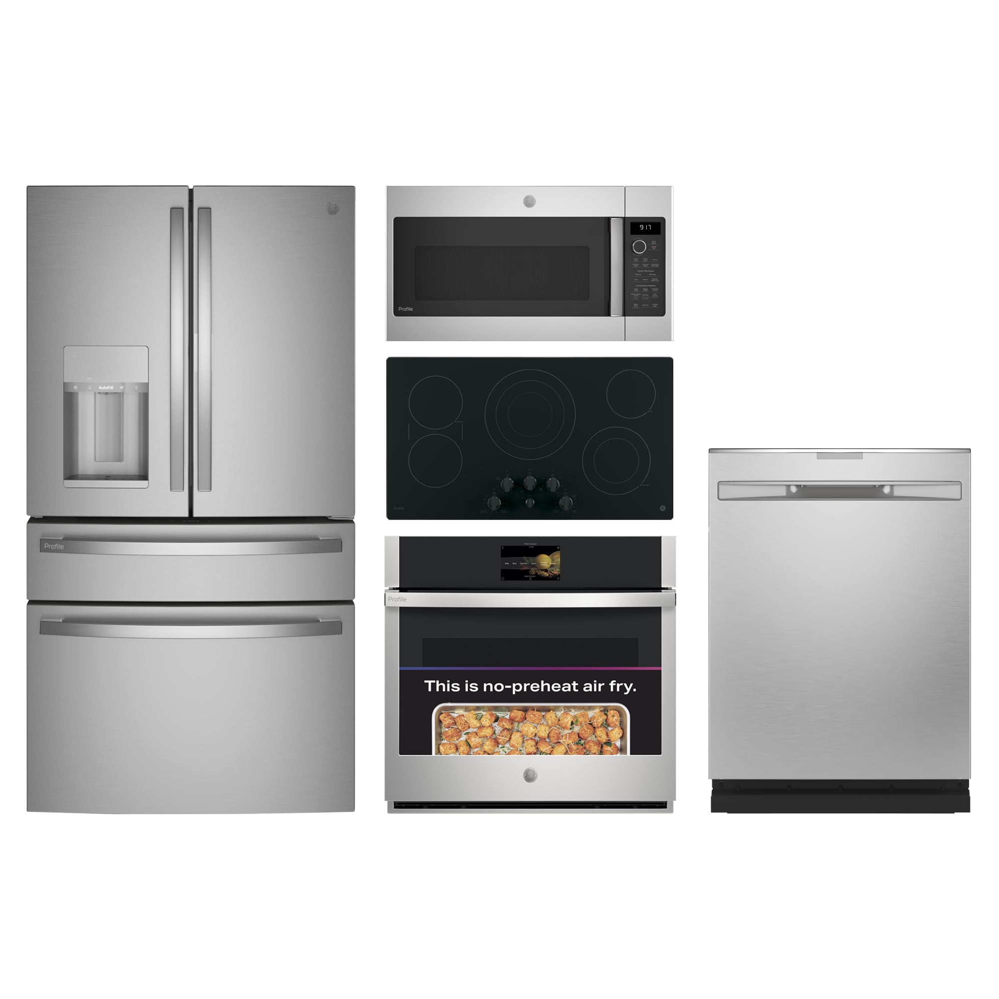 DFE28JSKSSSD by GE Appliances - GE Profile™ Series ENERGY STAR® 27.8 Cu.  Ft. French-Door Refrigerator with Hands-Free AutoFill
