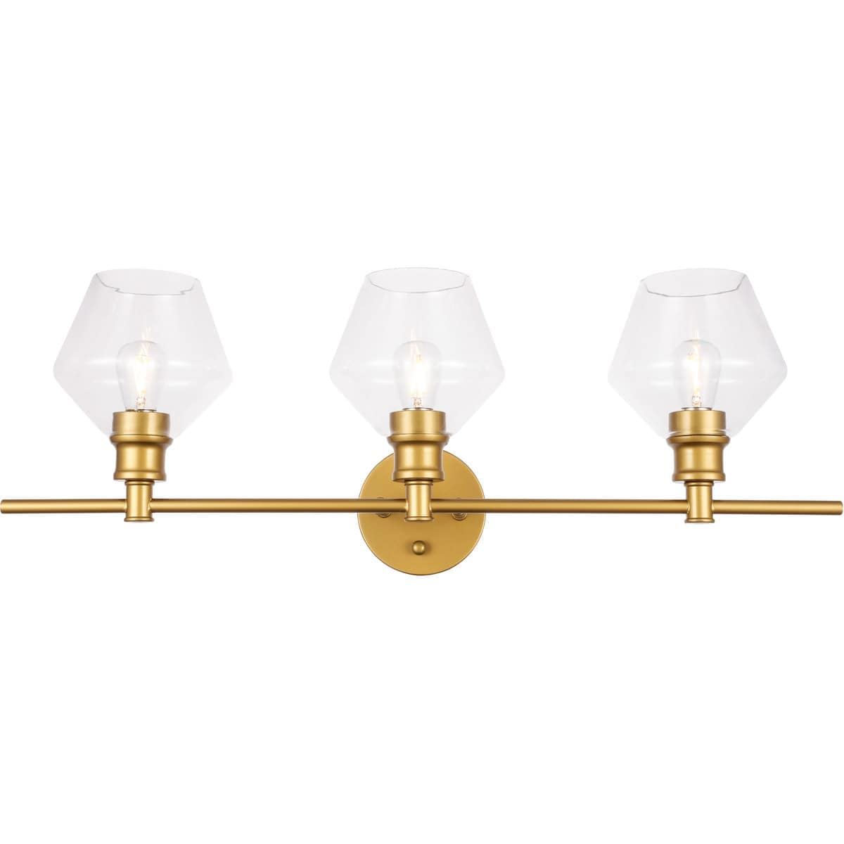 Decovio  12784-B3-2 Rochester 3 Light 281 inch Brass Wall sconce Wall Light