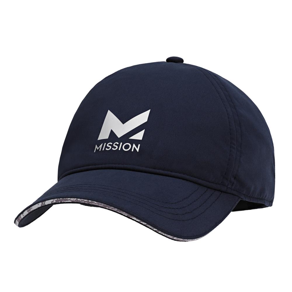 Mission Adult Unisex Navy Polyester Baseball Cap in the Hats