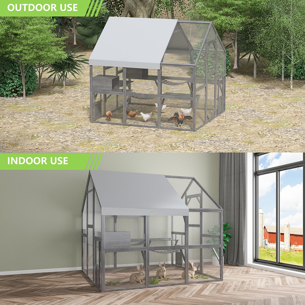 Homsee C-KF150158-03-AB Chicken-Coops-Rabbit-Hutches - View #19