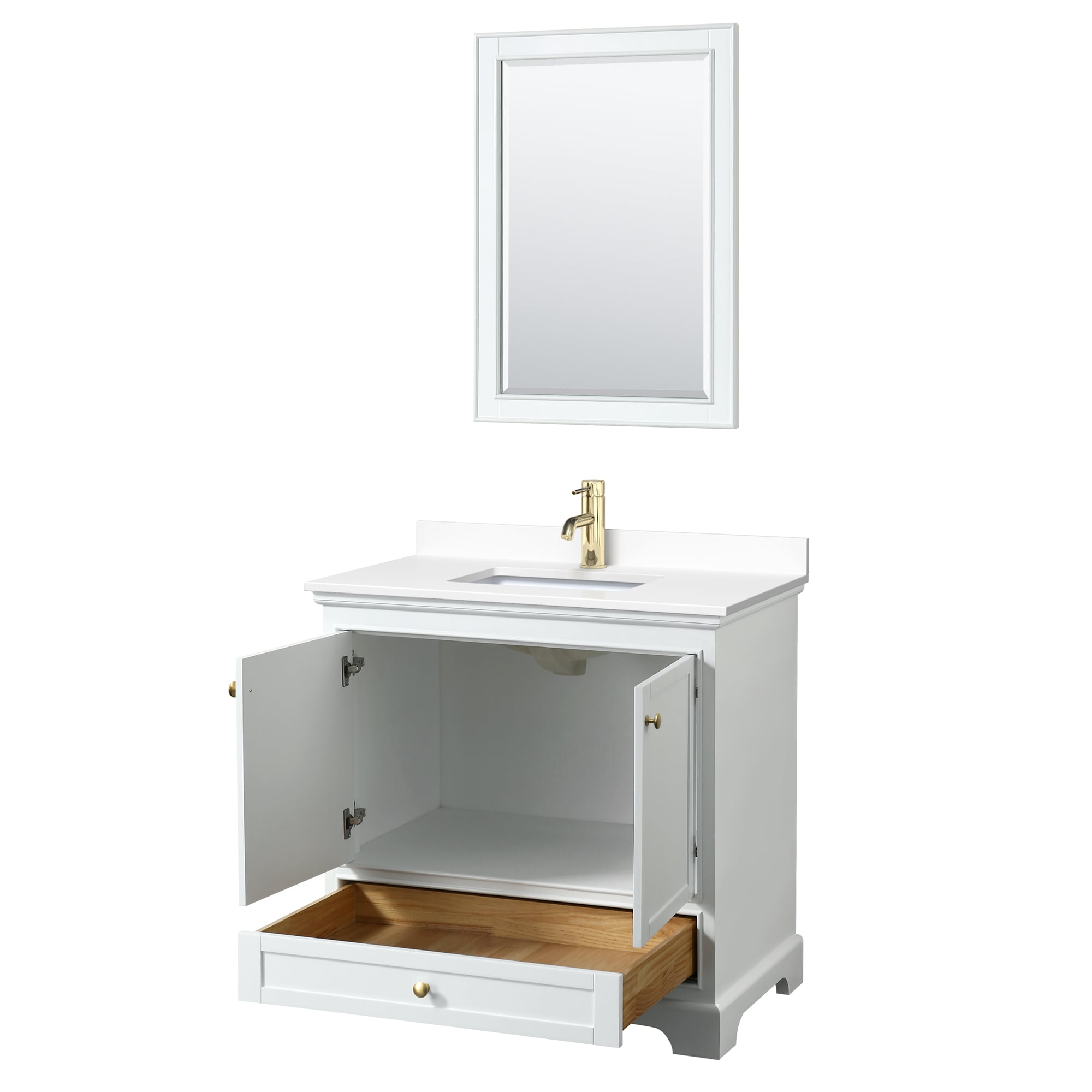 Wyndham Collection WCS202036SWGWCUNSM24 Bath-Vanity-Combo - View #2