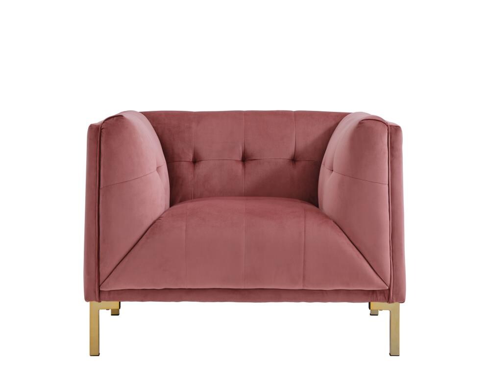 Chic Home Design FCC9530-LW Azalea Modern Blush Velvet Club Chair