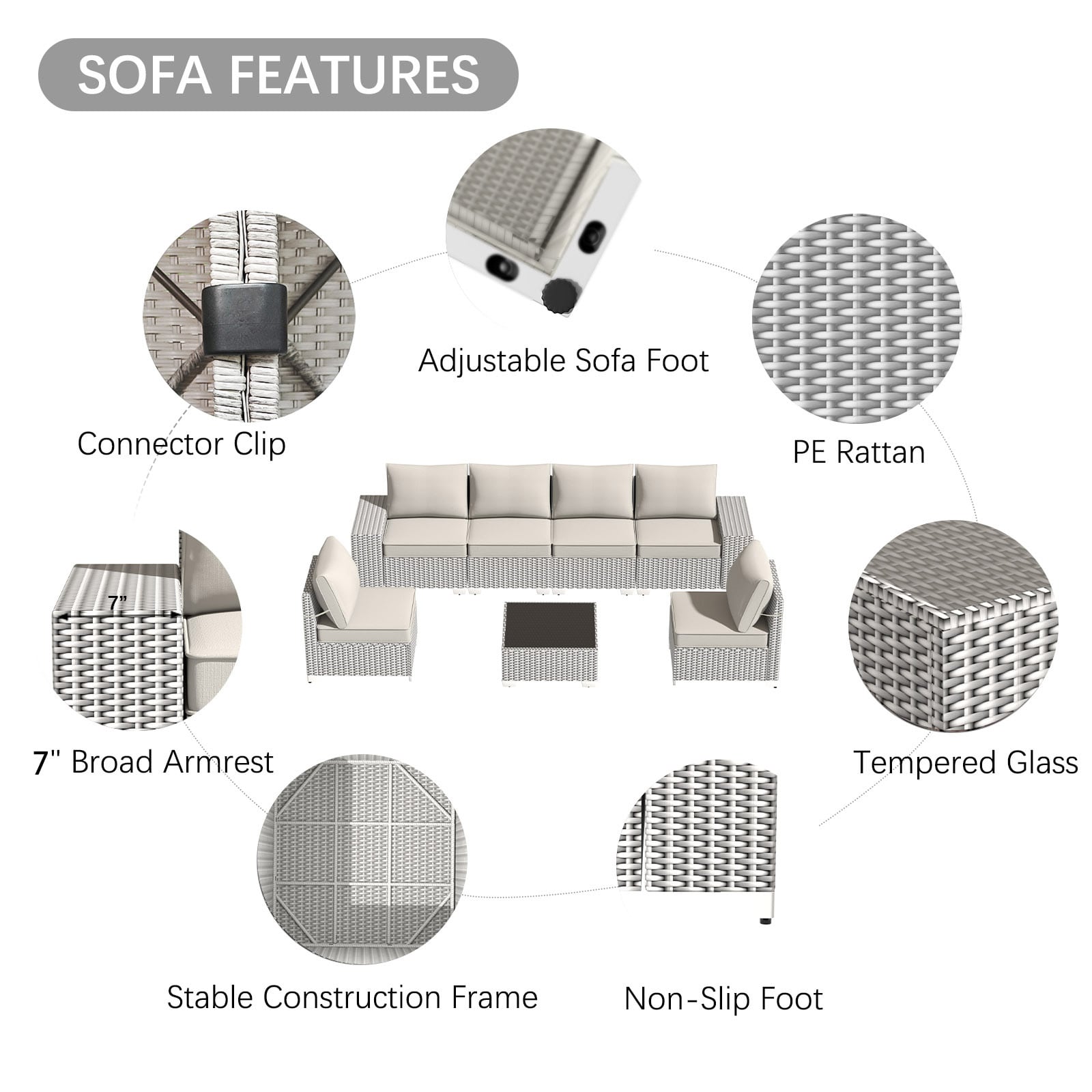 Runesay DABED-21 Patio-Sofas-Daybeds - View #4