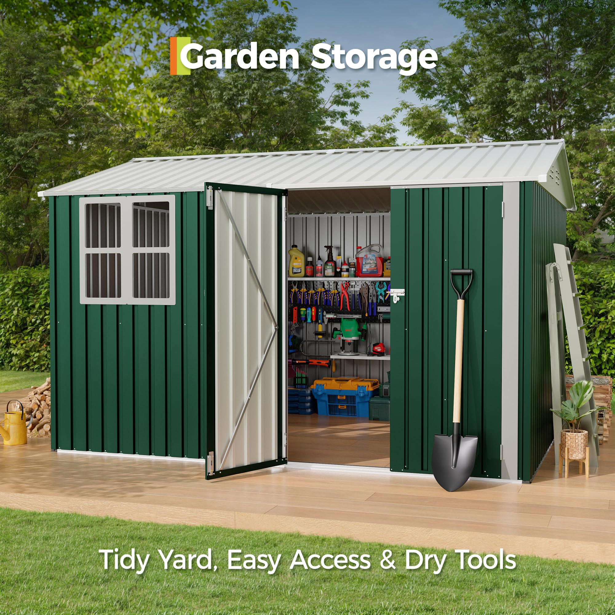 IdealHouse C171WLZLGGJ6 Metal-Storage-Buildings-Sheds - View #5
