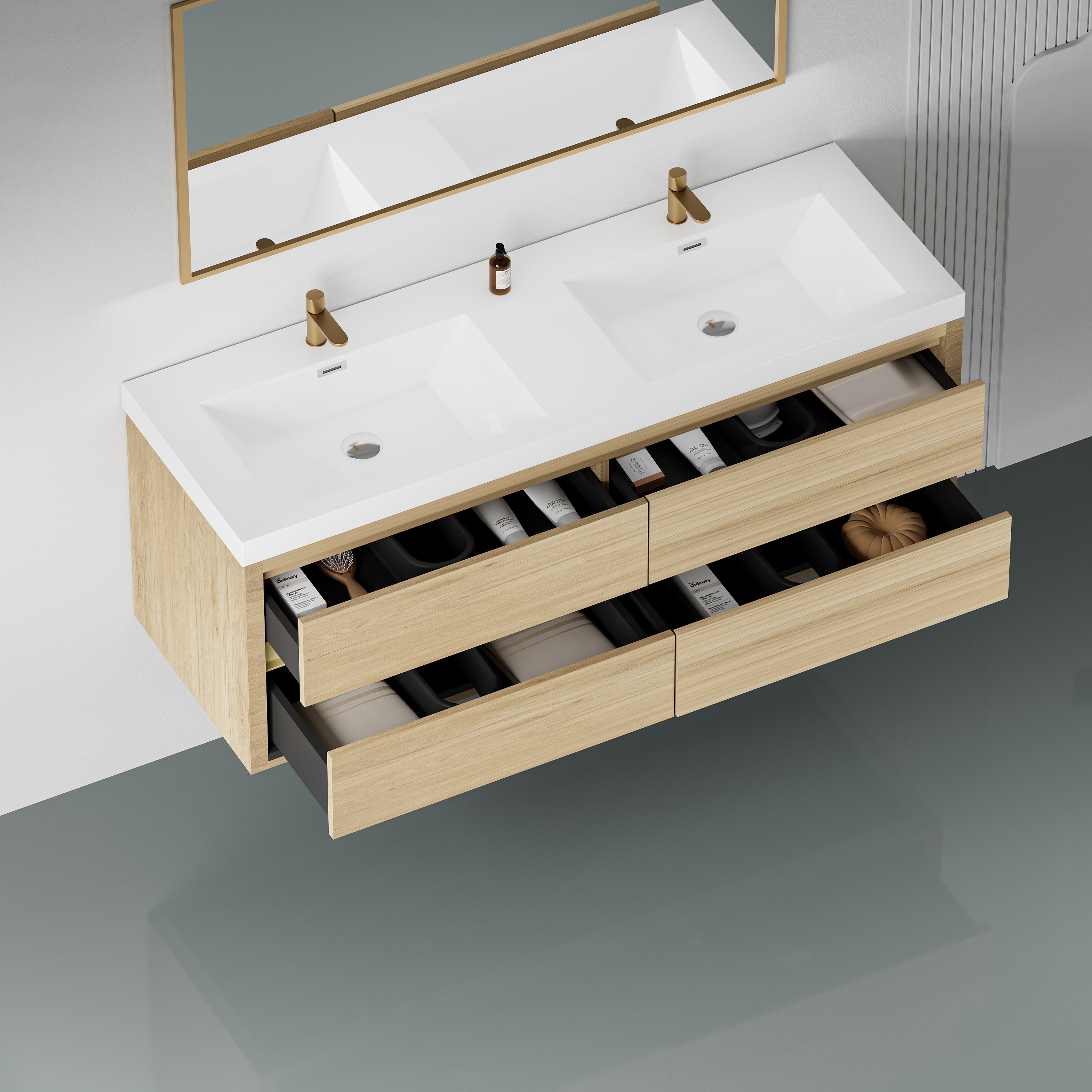 CASAINC WF-JMJ-BCB 1342R WH Bath-Vanity-Combo - View #5