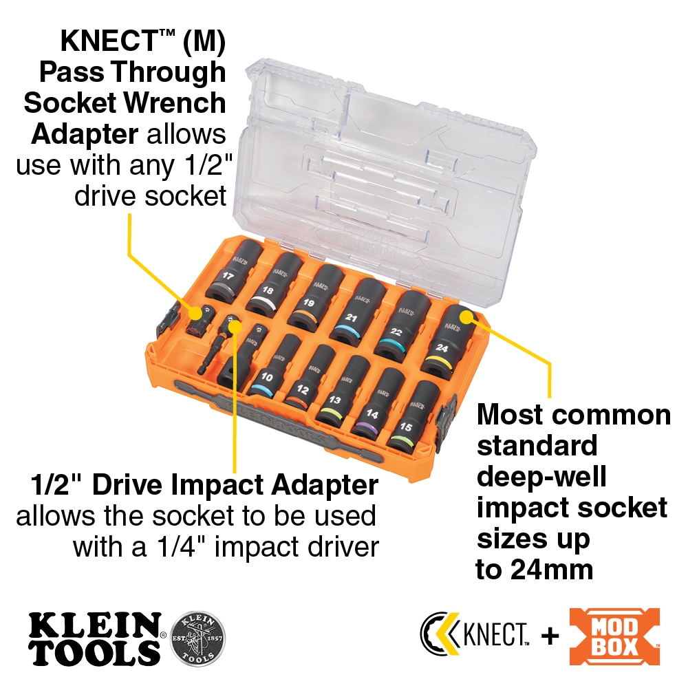 Klein Tools 65111IMPCTM Socket-Sets - View #2