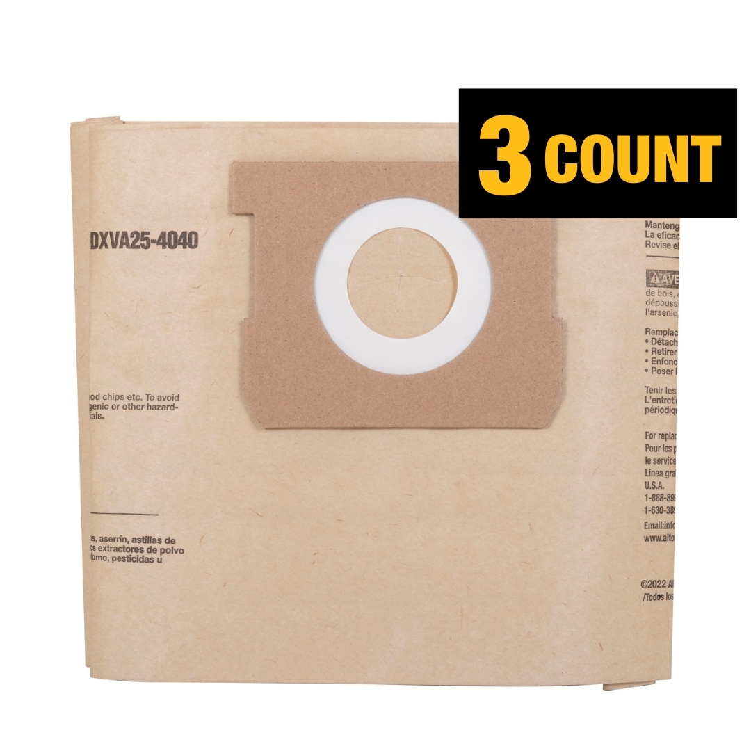 DEWALT DXVA25-4040 3 -Pack Small Dry Shop Vacuum Collection filter