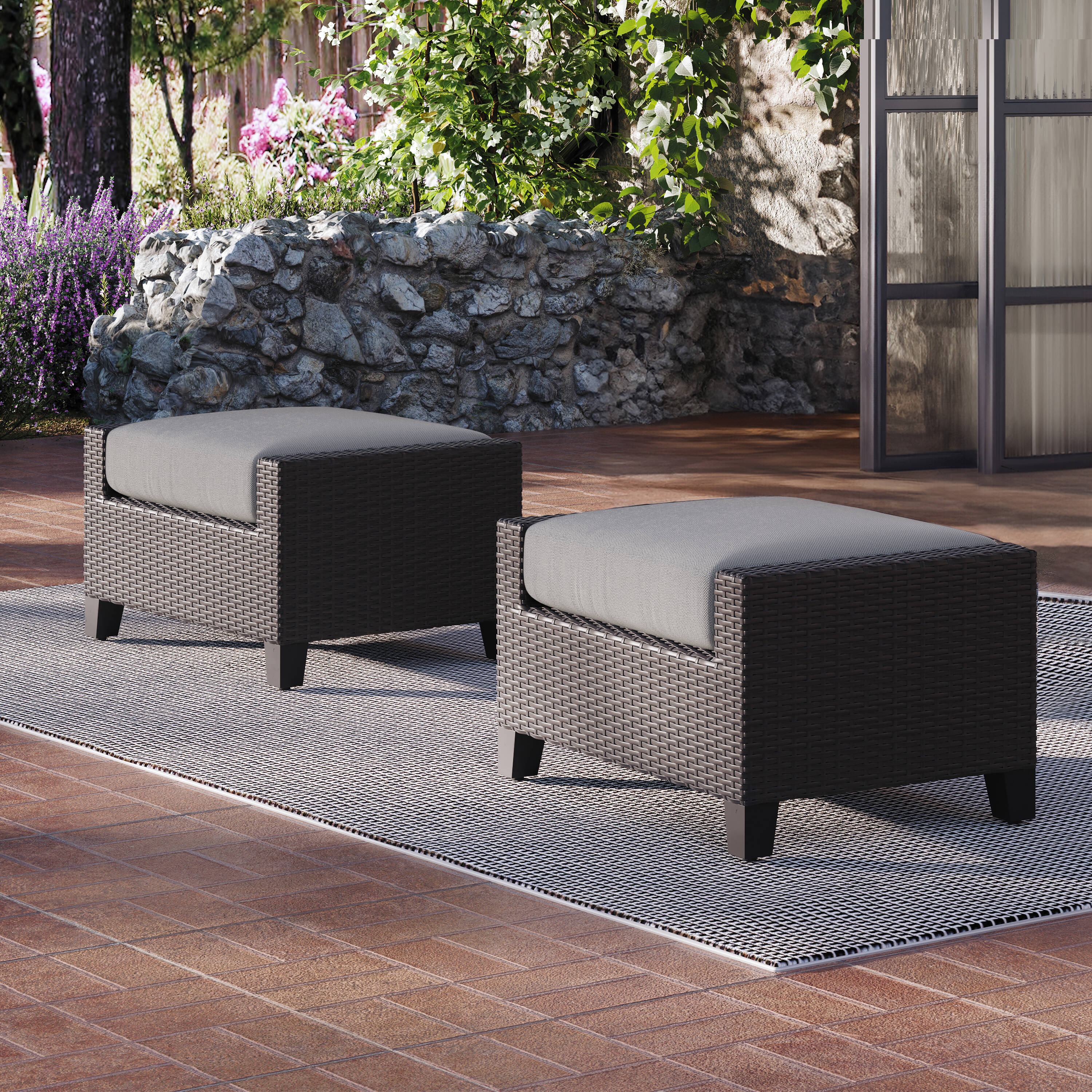 MANHATTAN SQUARE G807G-19S Stools-Ottomans - View #2