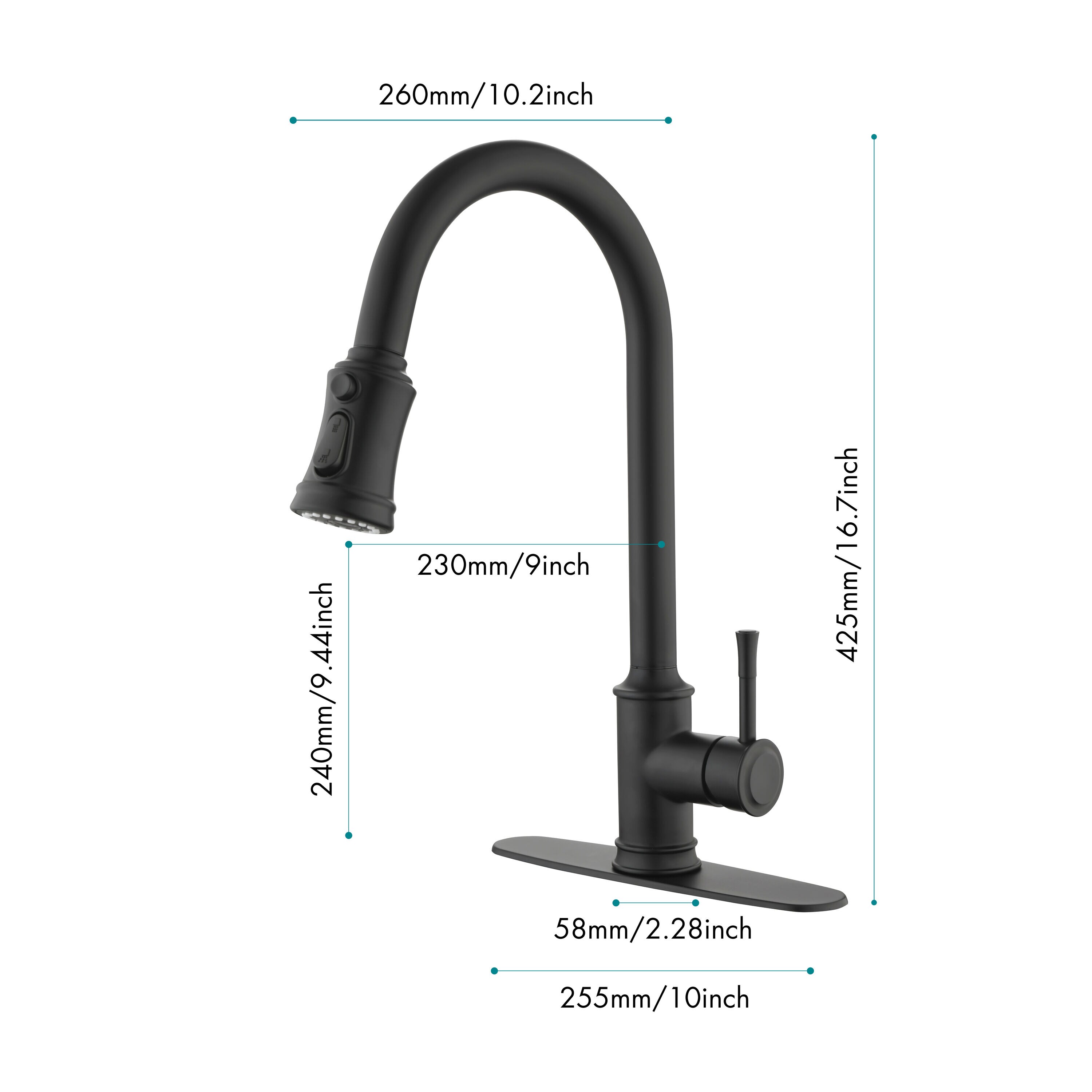 LOVMOR SF-J-TH9013MB-8 Kitchen-Faucets - View #5