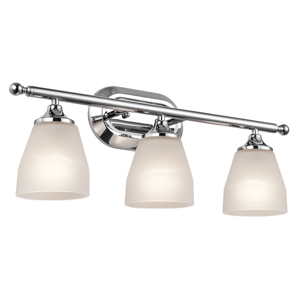 Kichler Ansonia 23-in 3-Light Chrome Modern/Contemporary Vanity Light ...