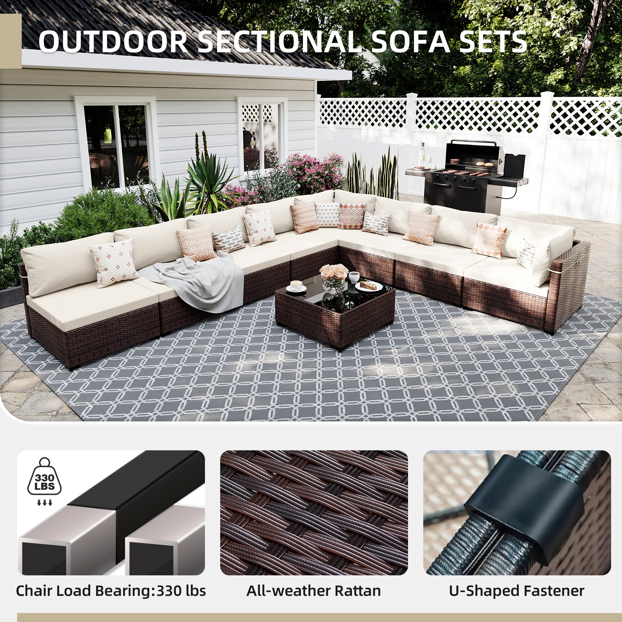 UPHA US1TBSF250531 Patio-Conversation-Sets - View #3