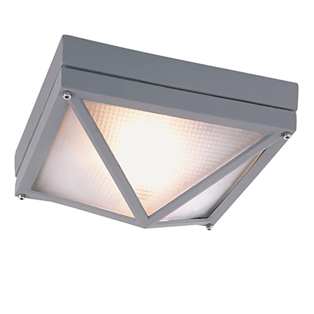 Lucid Lighting 43301 GRY 1 -Light 8.5-in Matte Gray Flush Mount Light