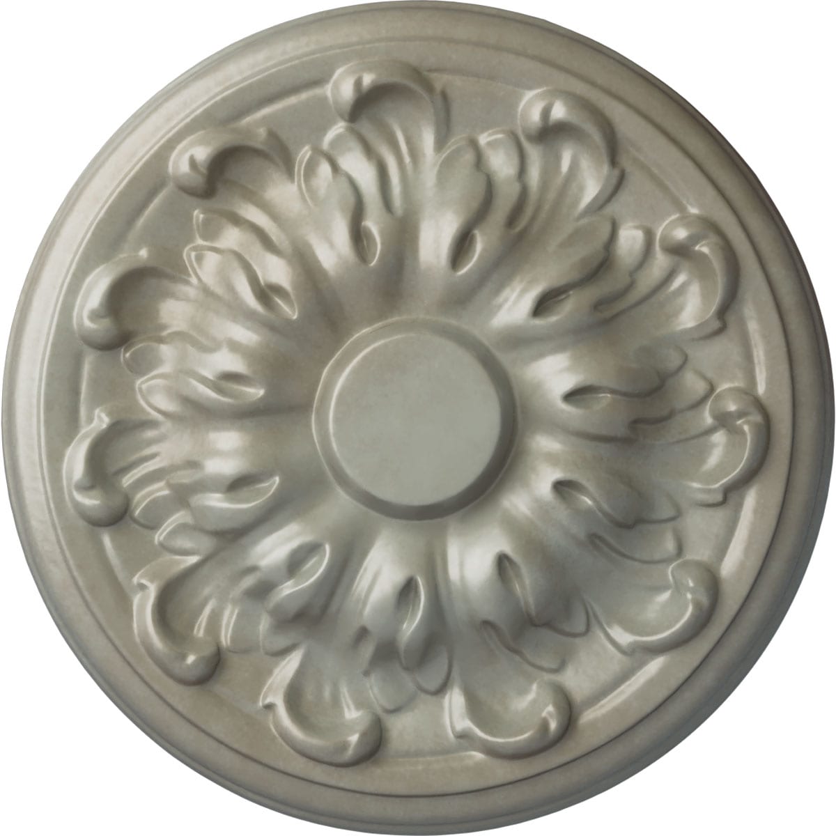 Ekena Millwork CM08MUFLS Millin 7.875-in W x 7.875-in L Painted Flash Gold Polyurethane Whole Ceiling Medallion