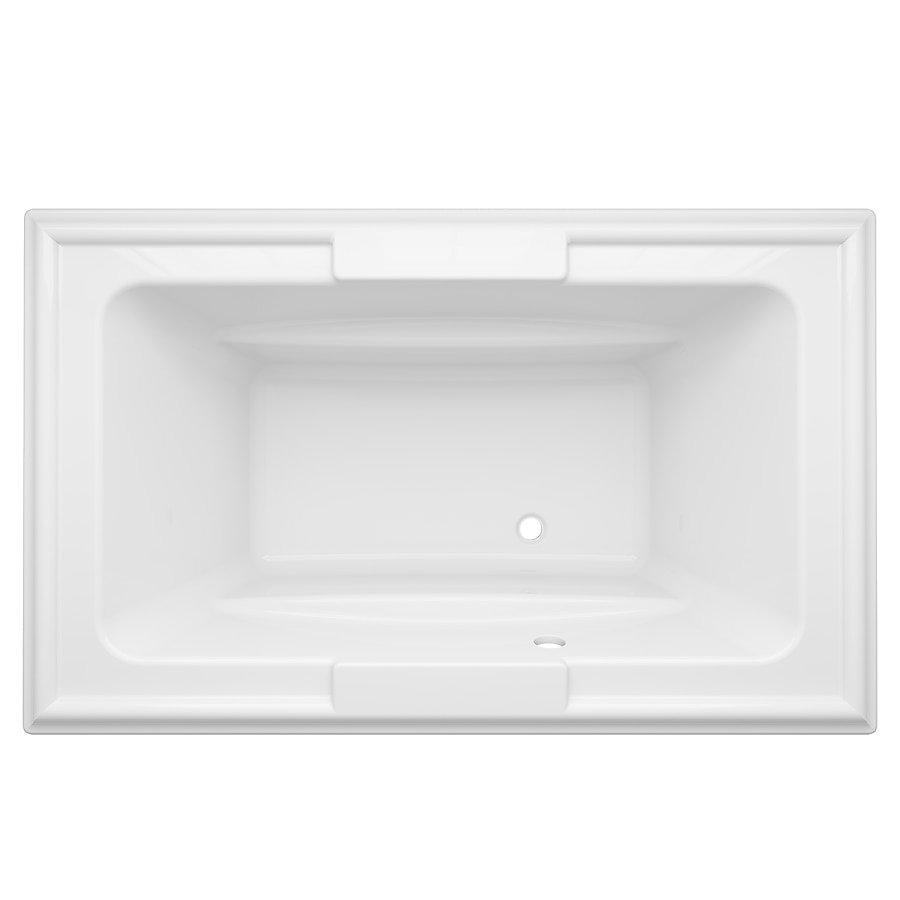 Town Square 5 ft. x 42 in. Center Drain Soaking Bathtub in Arctic White Town Square 5 ft. x 42 in. Center Drain Soaking Bathtub in Arctic White