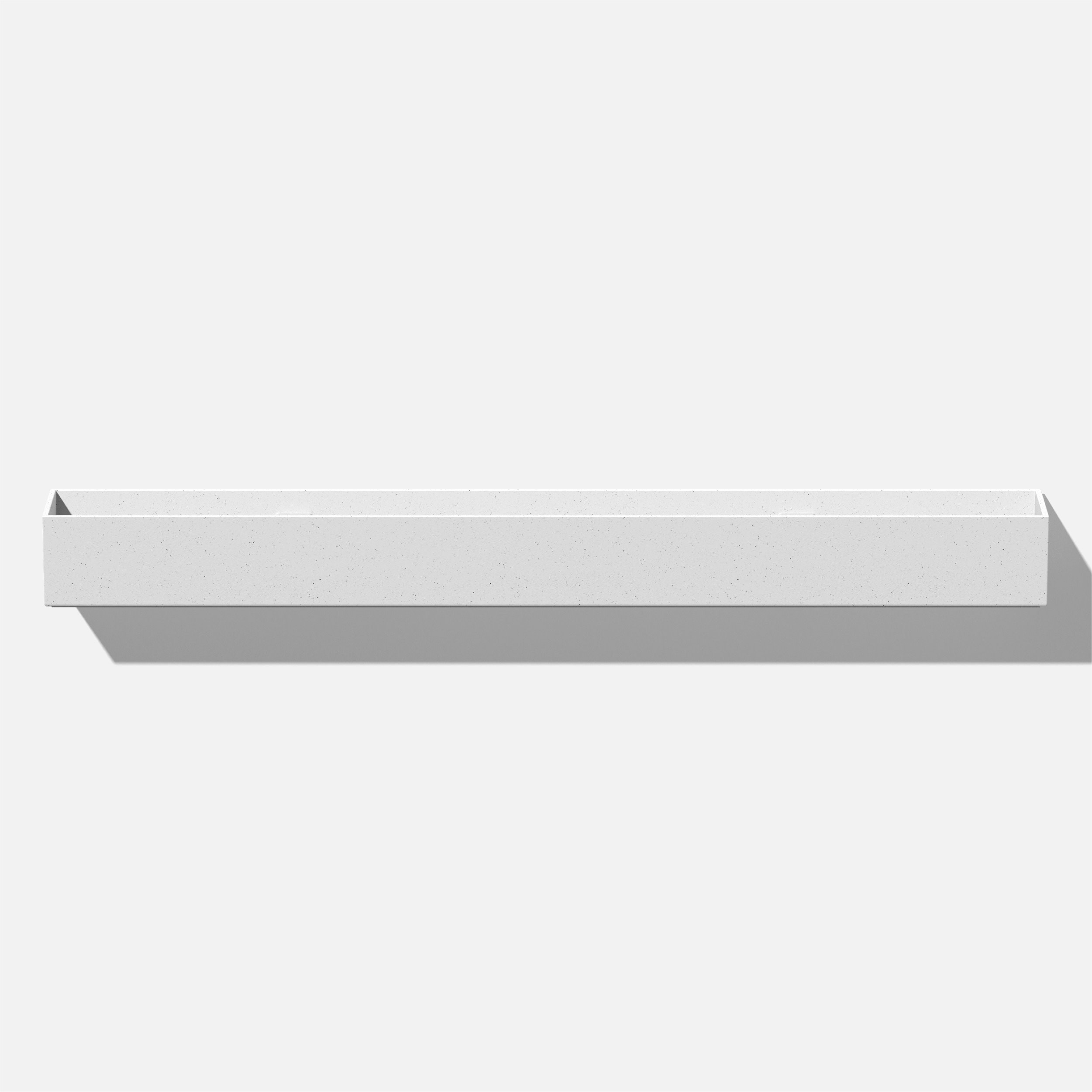 Veradek GEVTRHGW Rectangle 32-in W Small White Mixed/Composite Indoor/Outdoor Wall planter