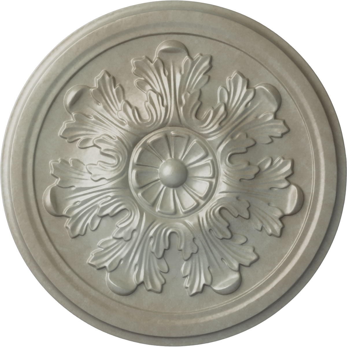 Ekena Millwork CM12LEFLS Legacy Acanthus 12.75-in W x 12.75-in L Painted Flash Gold Polyurethane Whole Ceiling Medallion