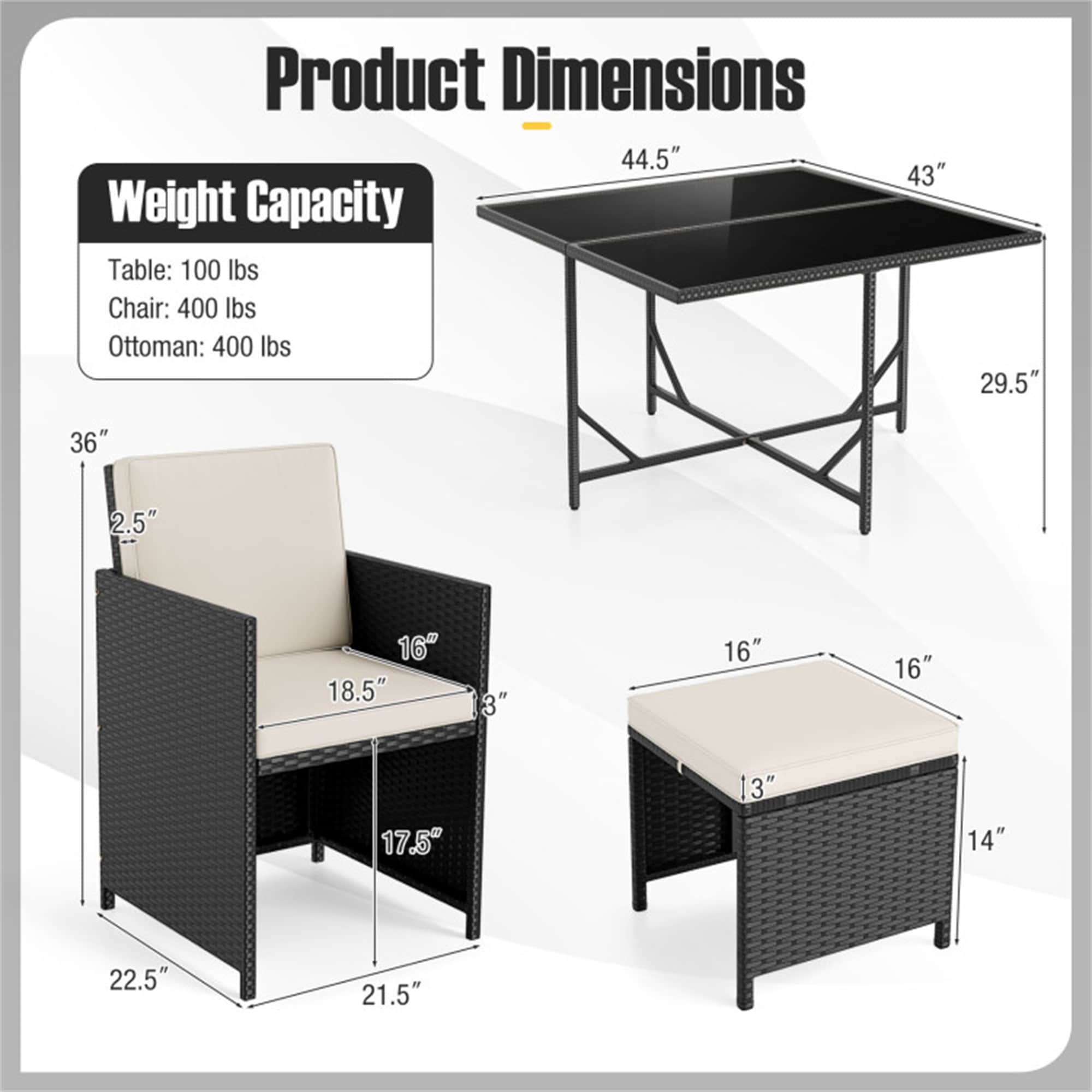 BABOOM BOM-78AB-CO Patio-Dining-Sets - View #4