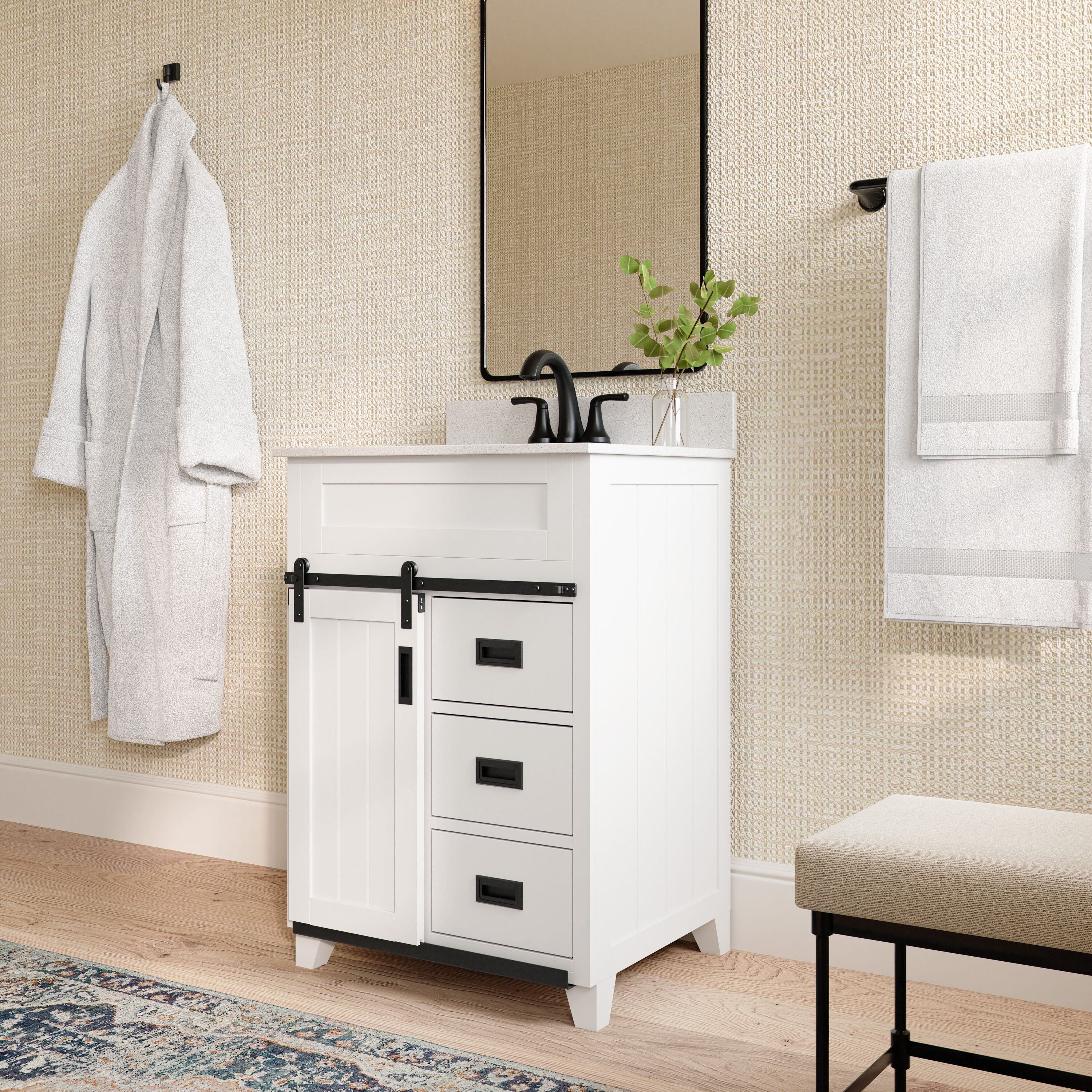 Style Selections Morriston 24-in White Undermount Single Sink Bathroom ...