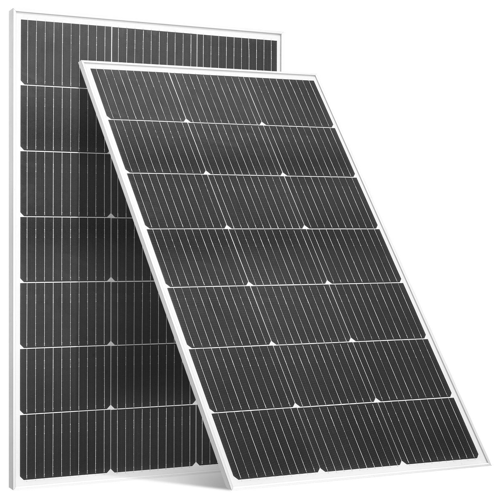 Mecale 2-Pack 100W Monocrystalline Solar Panels IP65 Waterproof With MC4 Output Black #YAS-YAA4VX