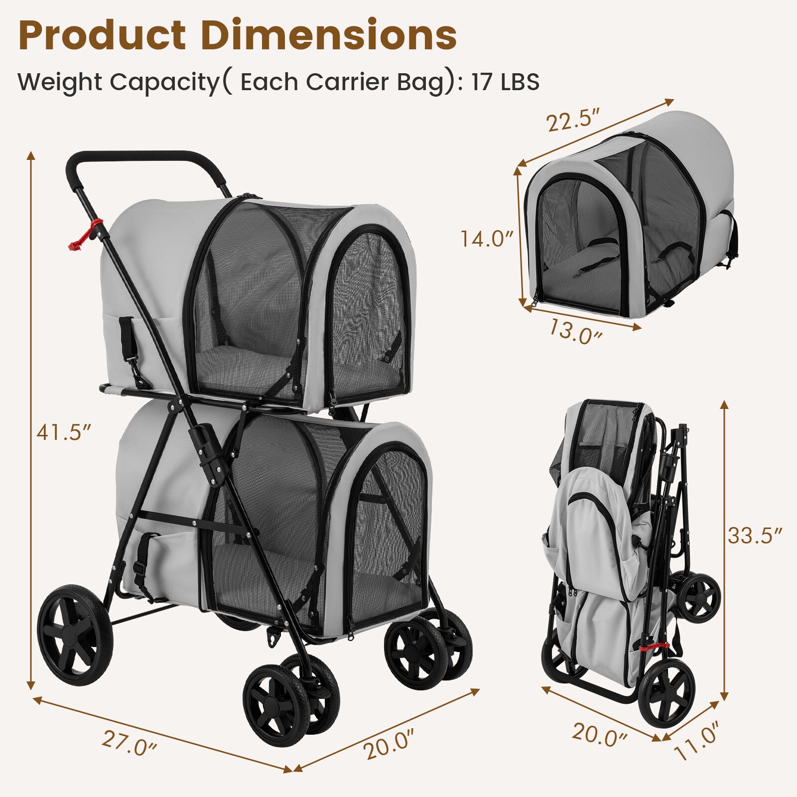 Slickblue D-CO-RG04001WP Pet-Strollers - View #8