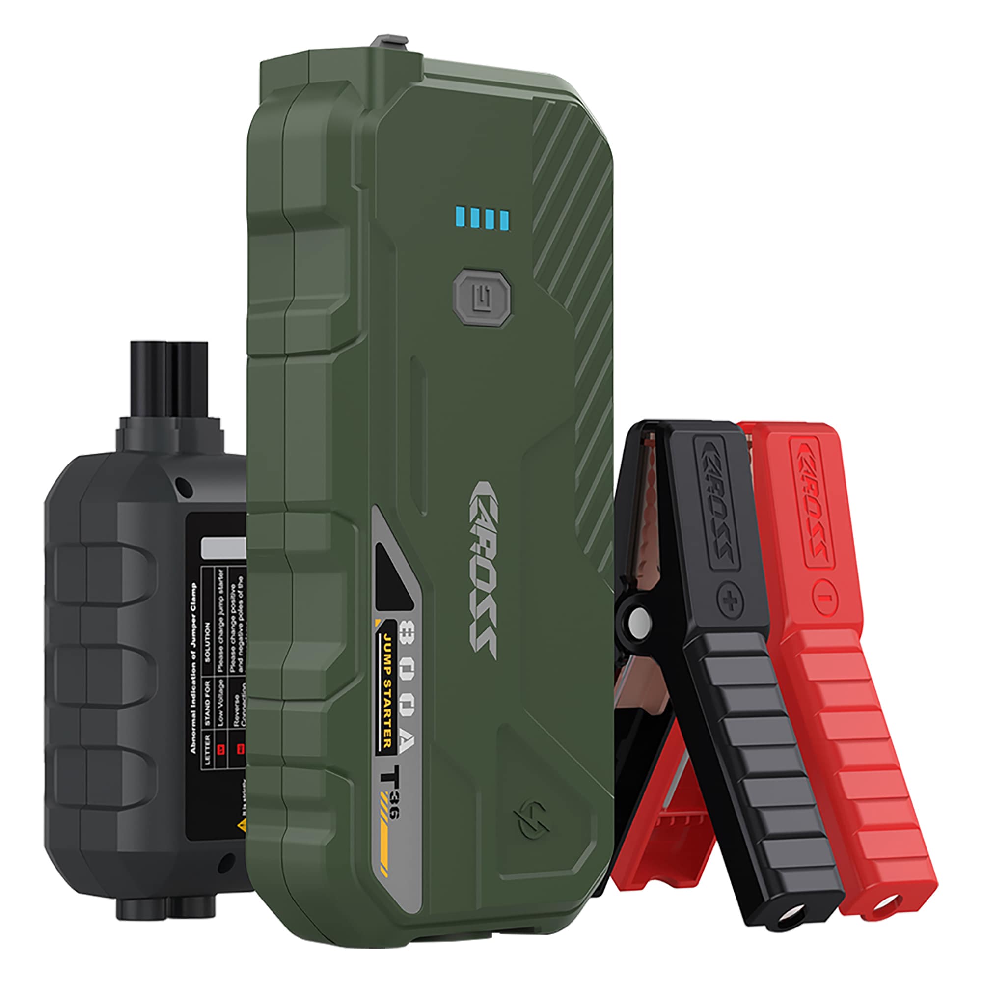 CAROSS - T36 800 -Amp 9 -Volt Portable Car Battery Jump Starter