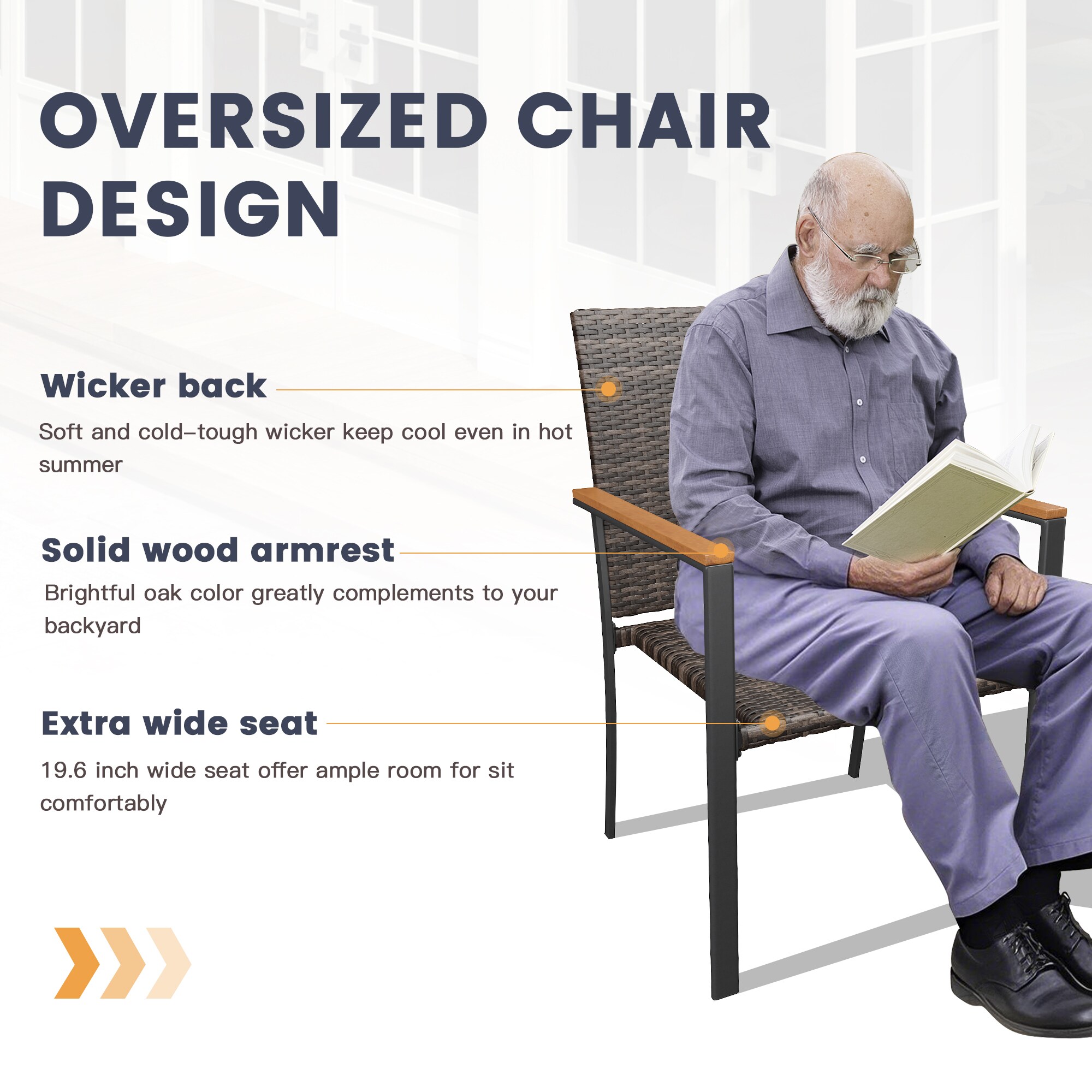 VICLLAX DC203WL-LS-VC Patio-Chairs - View #5