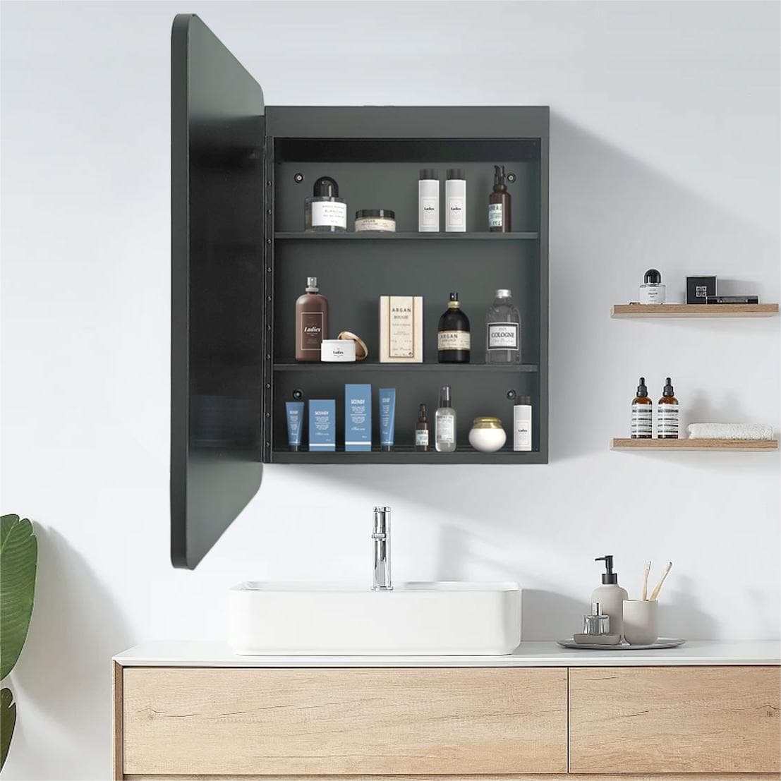 WELLFOR EX3BMBL-40-24 Bathroom-Medicine-Cabinets - View #4