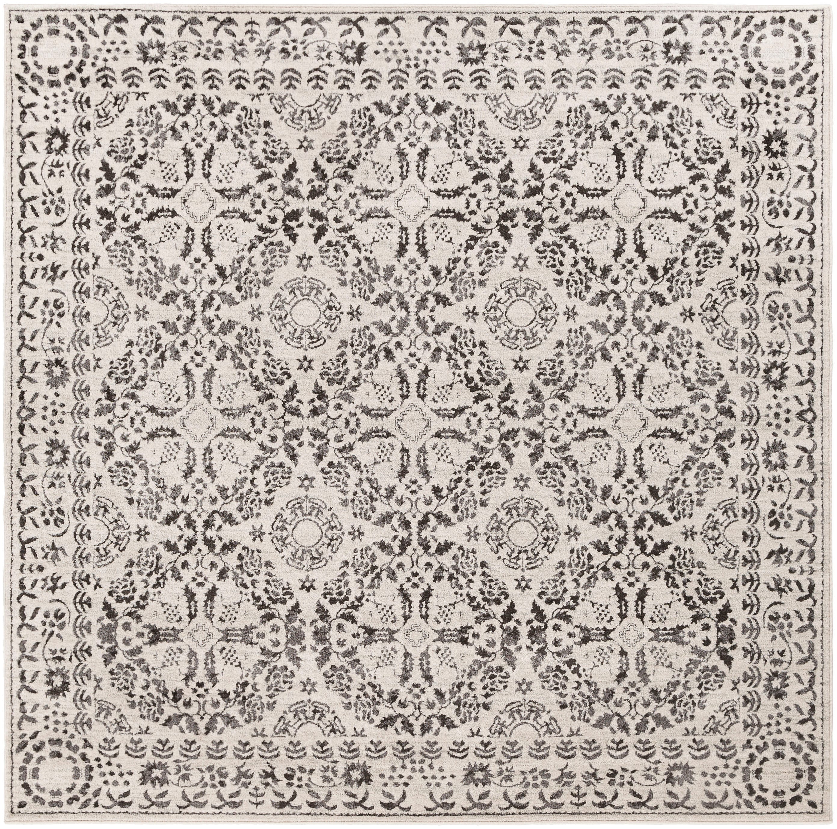 Livabliss BHR2318-67SQ Bahar 7 x 7 (ft) Polypropylene Beige Square Indoor Medallion Area rug