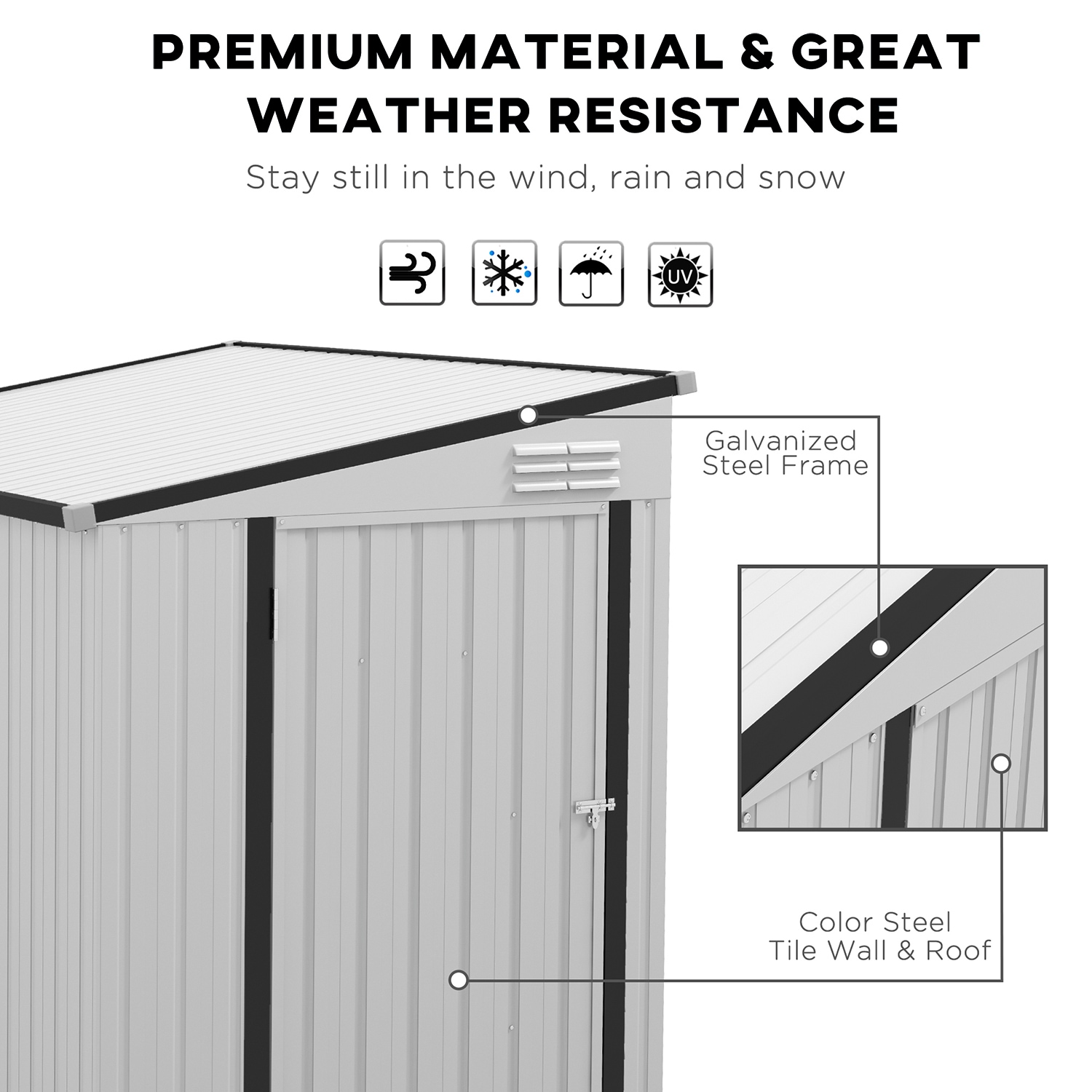 Maincraft D01-OSS35 Metal-Storage-Buildings-Sheds - View #6