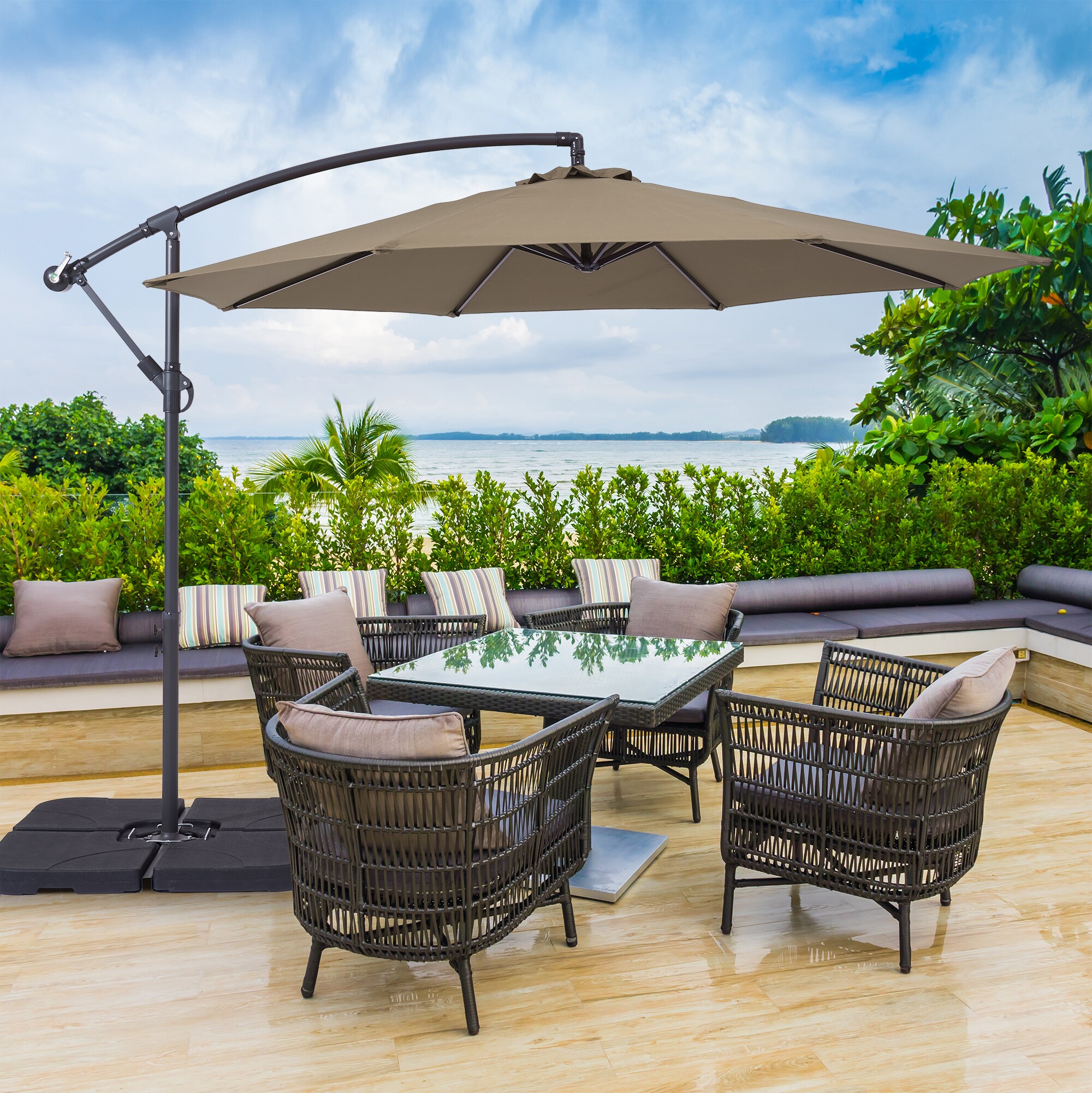 Offset deals patio umbrella